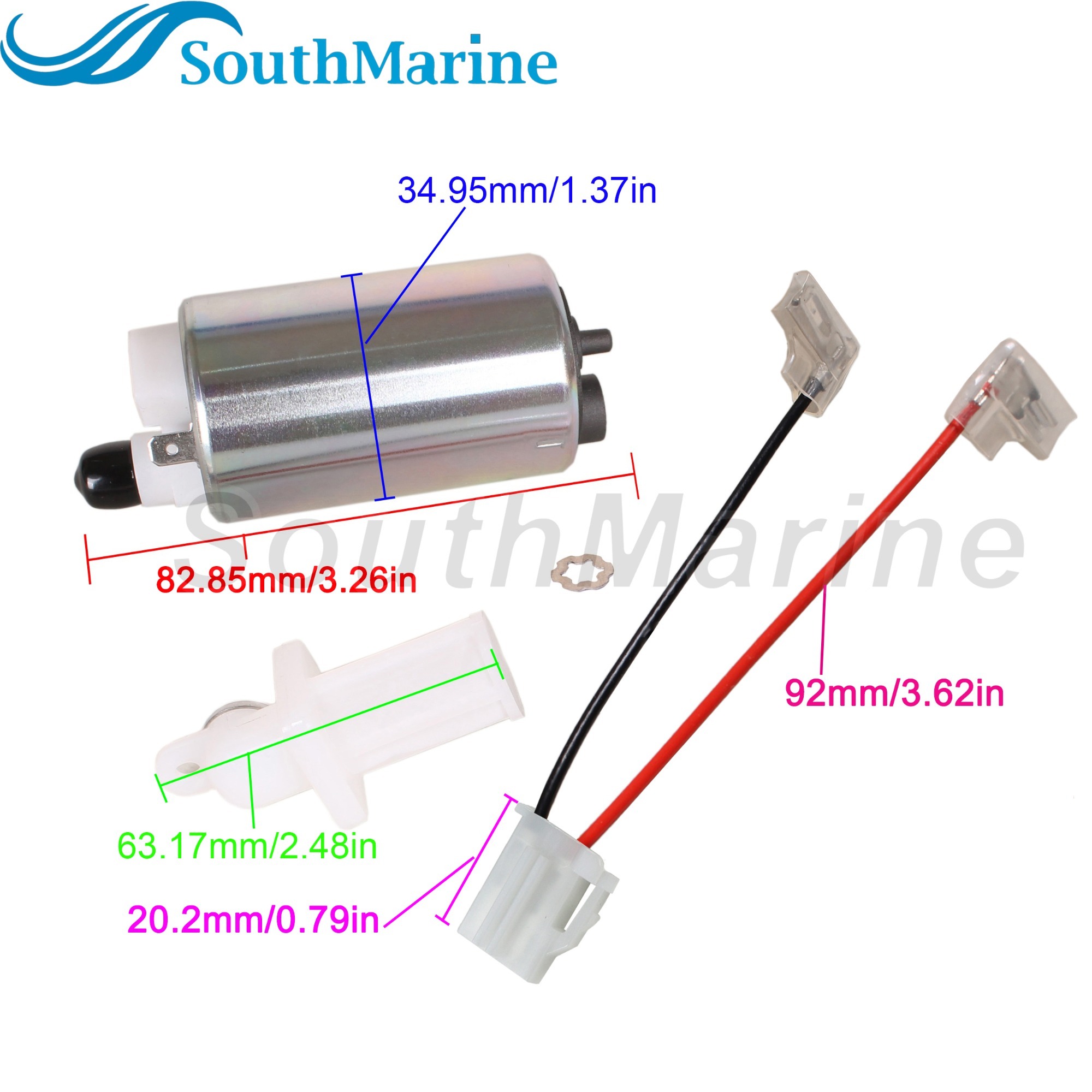 Boat Motor 15200-92J00 15200-92J20 Fuel Pump w/Filter 15642-88L00 for Suzuki DF70A DF80A DF90A DF100A DF115A DF140A