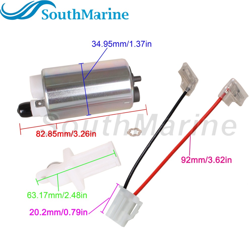 Boat Motor 15200-92J00 15200-92J20 Fuel Pump w/Filter 15642-88L00 for Suzuki DF70A DF80A DF90A DF100A DF115A DF140A