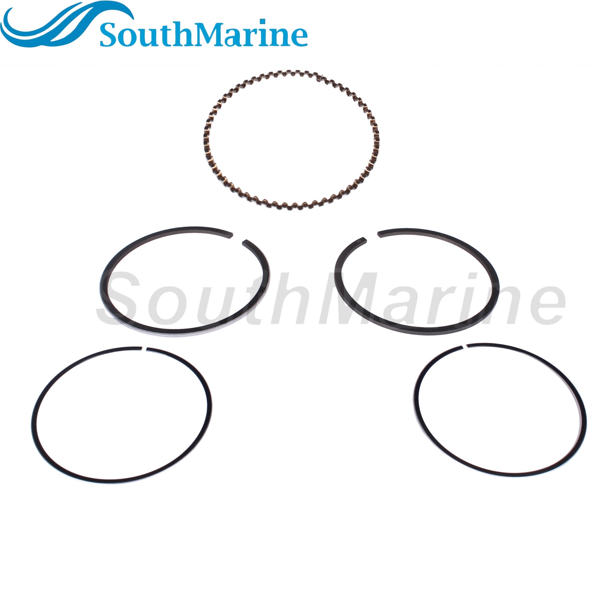 Boat Engine 3JD-87123-0 3JD871230M STD Piston Ring for Tohatsu for Nissan 4HP 5HP 6HP / 803518T01 for Mercury Mariner