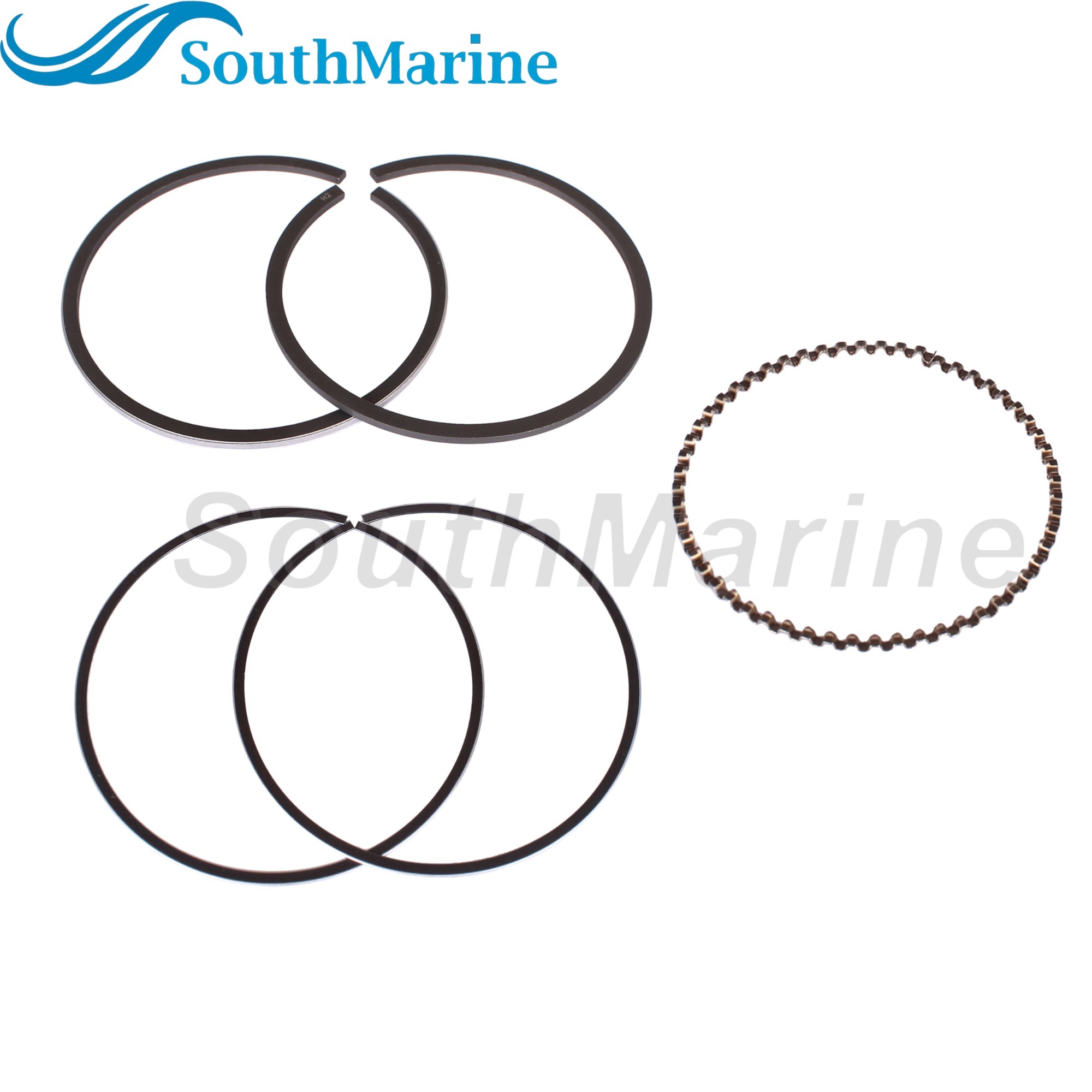 Boat Engine 3JD-87123-0 3JD871230M STD Piston Ring for Tohatsu for Nissan 4HP 5HP 6HP / 803518T01 for Mercury Mariner