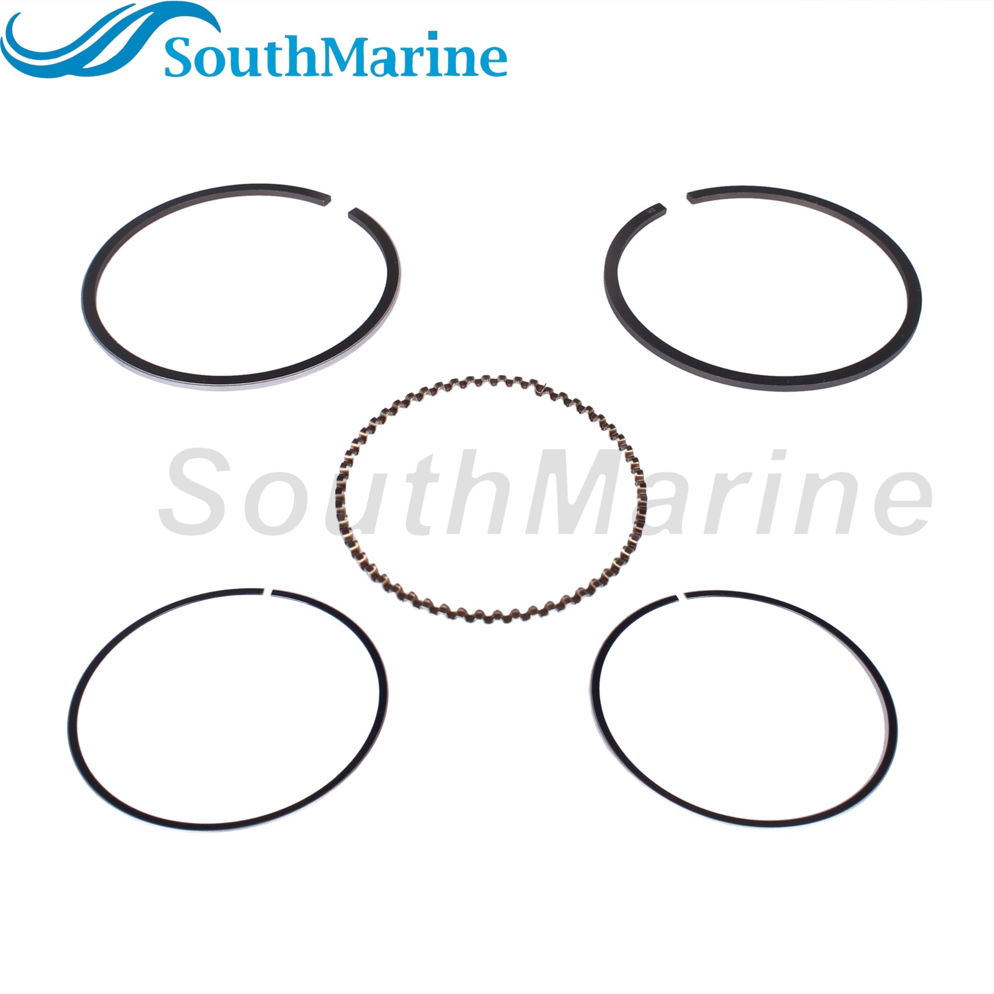 Boat Engine 3JD-87123-0 3JD871230M STD Piston Ring for Tohatsu for Nissan 4HP 5HP 6HP / 803518T01 for Mercury Mariner