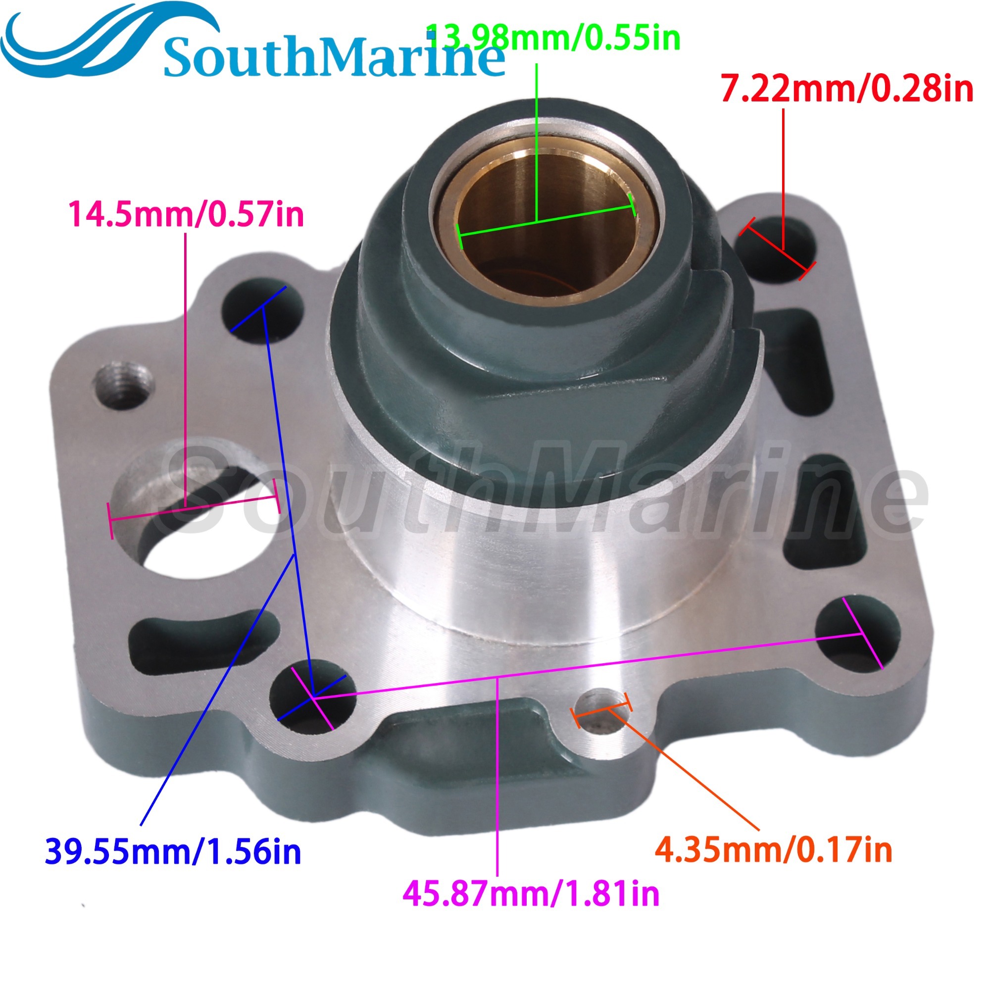 Boat Engine 6E7-45331-00-CA 9M 5B Driver Shaft Housing Bearing with Bushing for Yamaha Parsun TE15 9.9HP 15HP T9.9 F9.9 F15