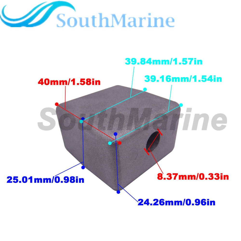 Boat Motor 0393023 0436745 393023 436745 Aluminum Anode for Evinrude Johnson OMC Outboard Engine 60HP-300HP, fits Sierra Marine 18-6024