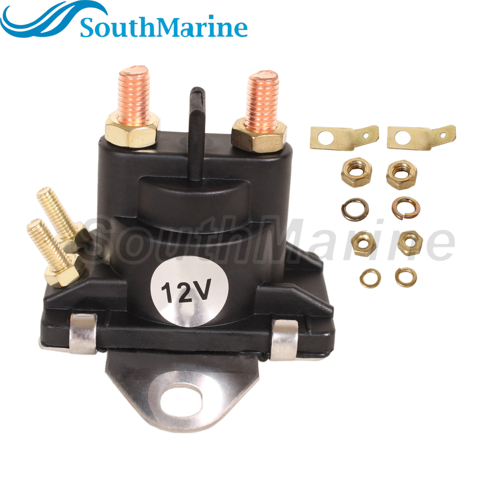 Boat Engine 89-96054T 89-96054 8M0185149 Starter Relay / Solenoid Switch for Mercury Mercruiser Marine 8HP-115HP, fit Sierra 18-5816