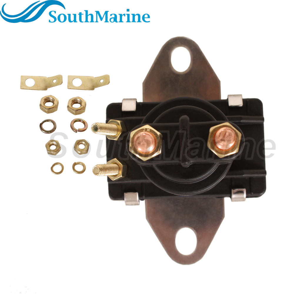 Boat Engine 89-96054T 89-96054 8M0185149 Starter Relay / Solenoid Switch for Mercury Mercruiser Marine 8HP-115HP, fit Sierra 18-5816