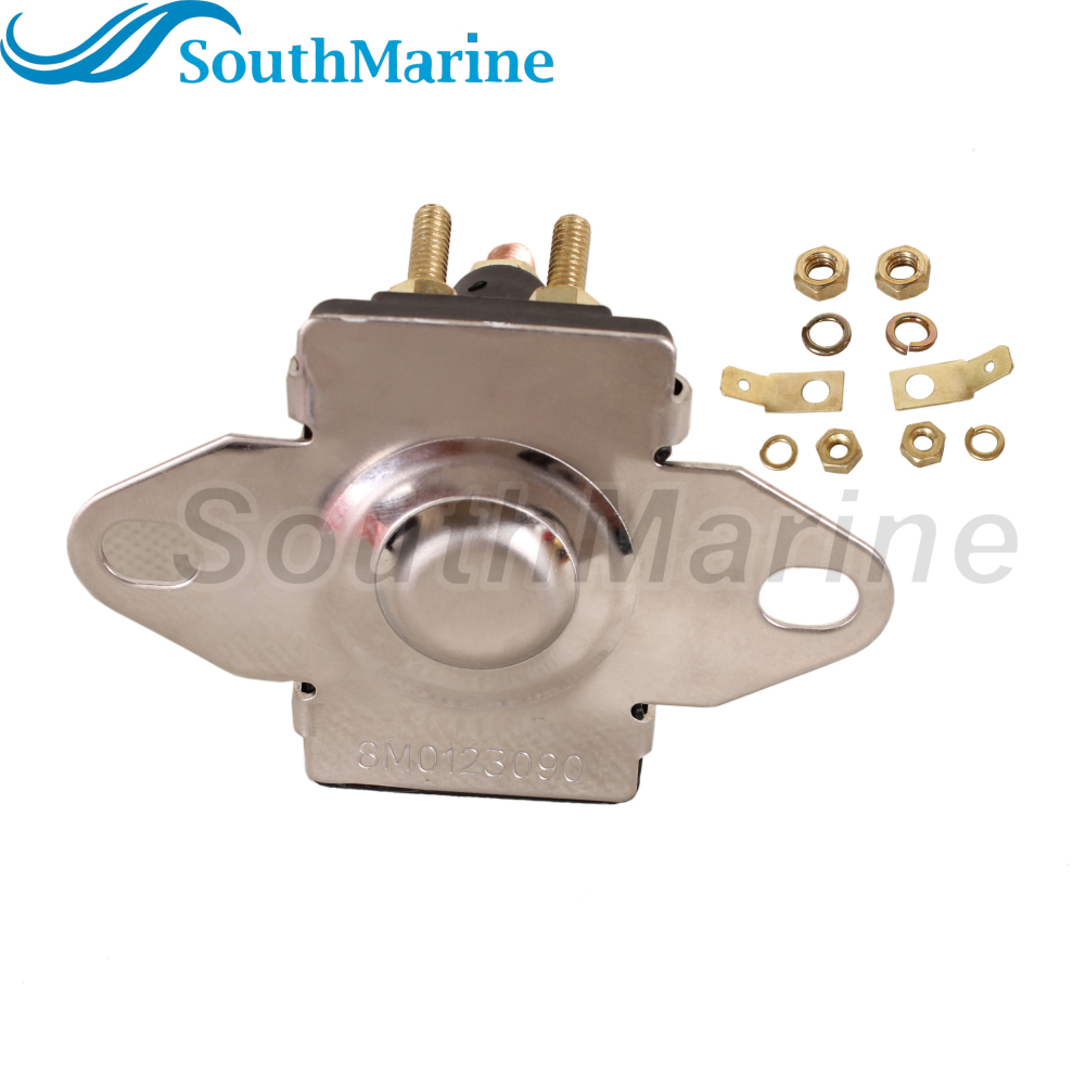 Boat Engine 89-96054T 89-96054 8M0185149 Starter Relay / Solenoid Switch for Mercury Mercruiser Marine 8HP-115HP, fit Sierra 18-5816