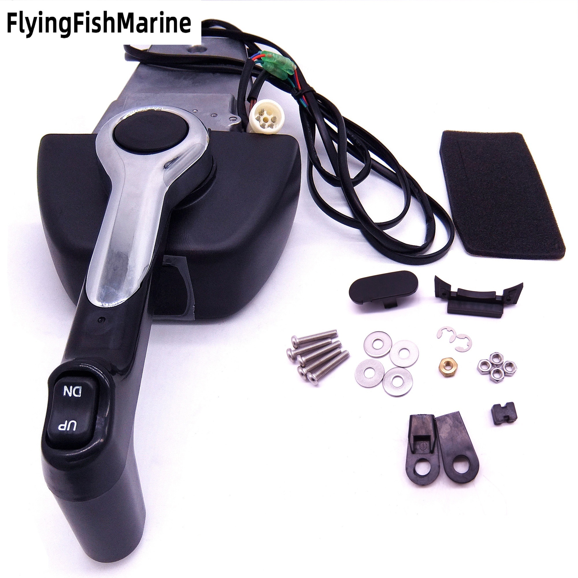 FlyingFishMarine Marine engines and parts and fittings thereof 704-48205 Binnacle Single Engine Outboard Throttle Remote Control Box 704-48205-P1-00