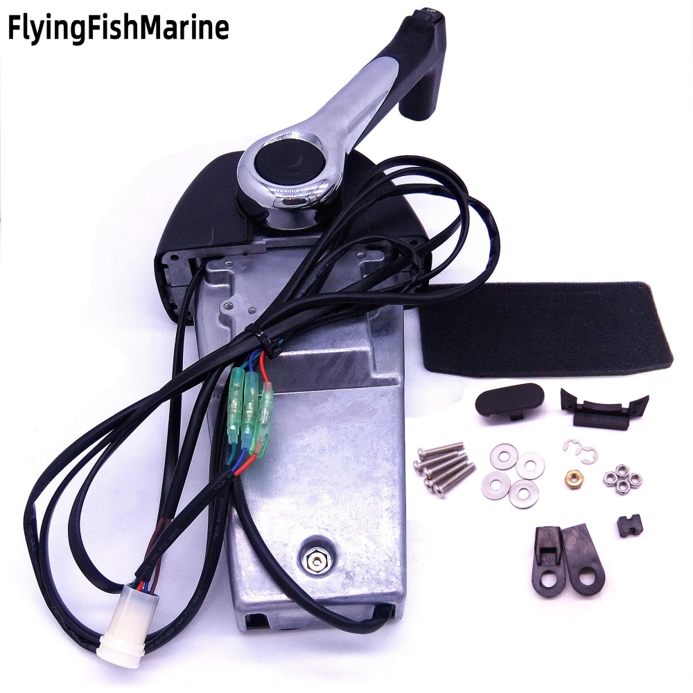 FlyingFishMarine Marine engines and parts and fittings thereof 704-48205 Binnacle Single Engine Outboard Throttle Remote Control Box 704-48205-P1-00