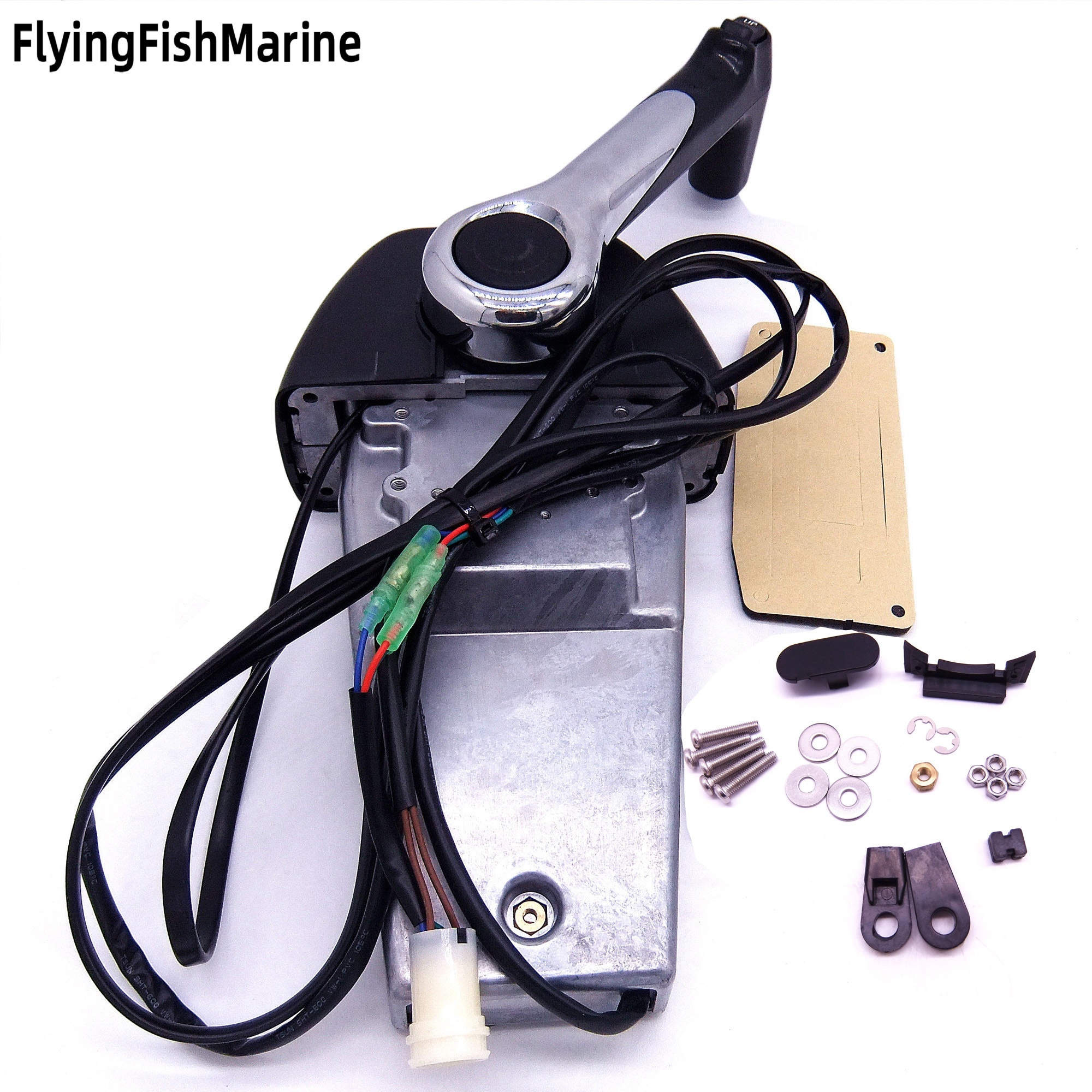 FlyingFishMarine Marine engines and parts and fittings thereof 704-48205 Binnacle Single Engine Outboard Throttle Remote Control Box 704-48205-P1-00