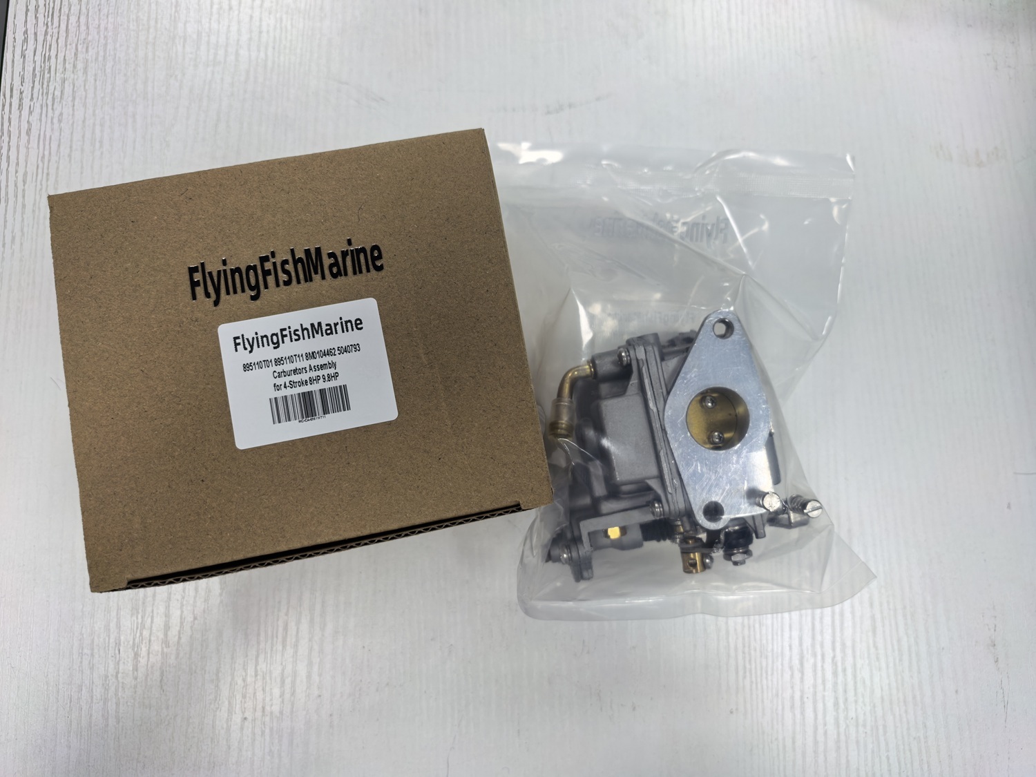 FlyingFishMarine Boat Engine Carbs Carburetors 3303-895110T01 3303-895110T11 3303-8M0104462 1300-8M0167272  for 8HP 9.9HP 4-Stroke Outboard Motor