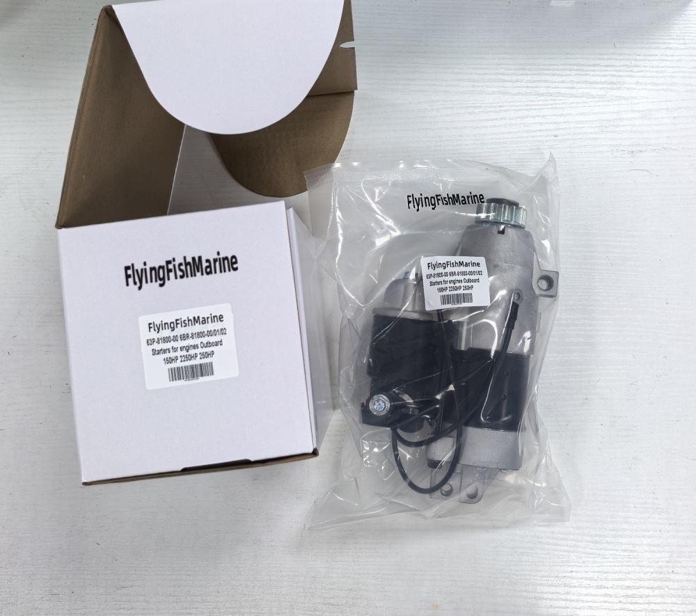 FlyingFishMarine Starters for engines Outboard  63P-81800-00 6BR-81800-00 6BR-81800-01 6BR-81800-02 for 150HP 2250HP 250HP F150TLR F150TXR F225TLR LF150TXR LF250