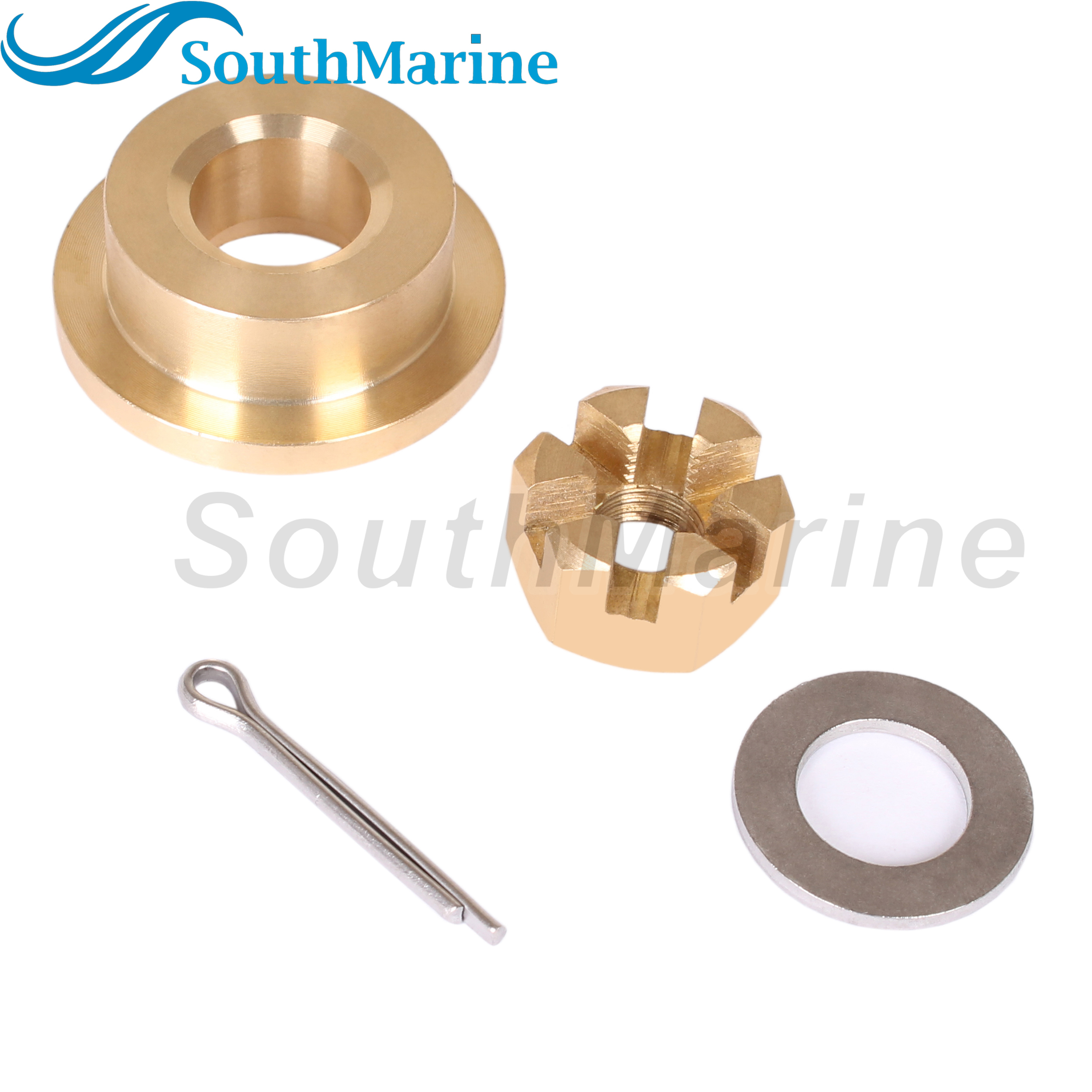 Outboard 90501-ZW9-000 Thrust Washer, 90301-ZV4-000 Nut, 90513-921-000 Spacer for Honda 8HP 9.9HP 15HP 20HP Propeller Hardware