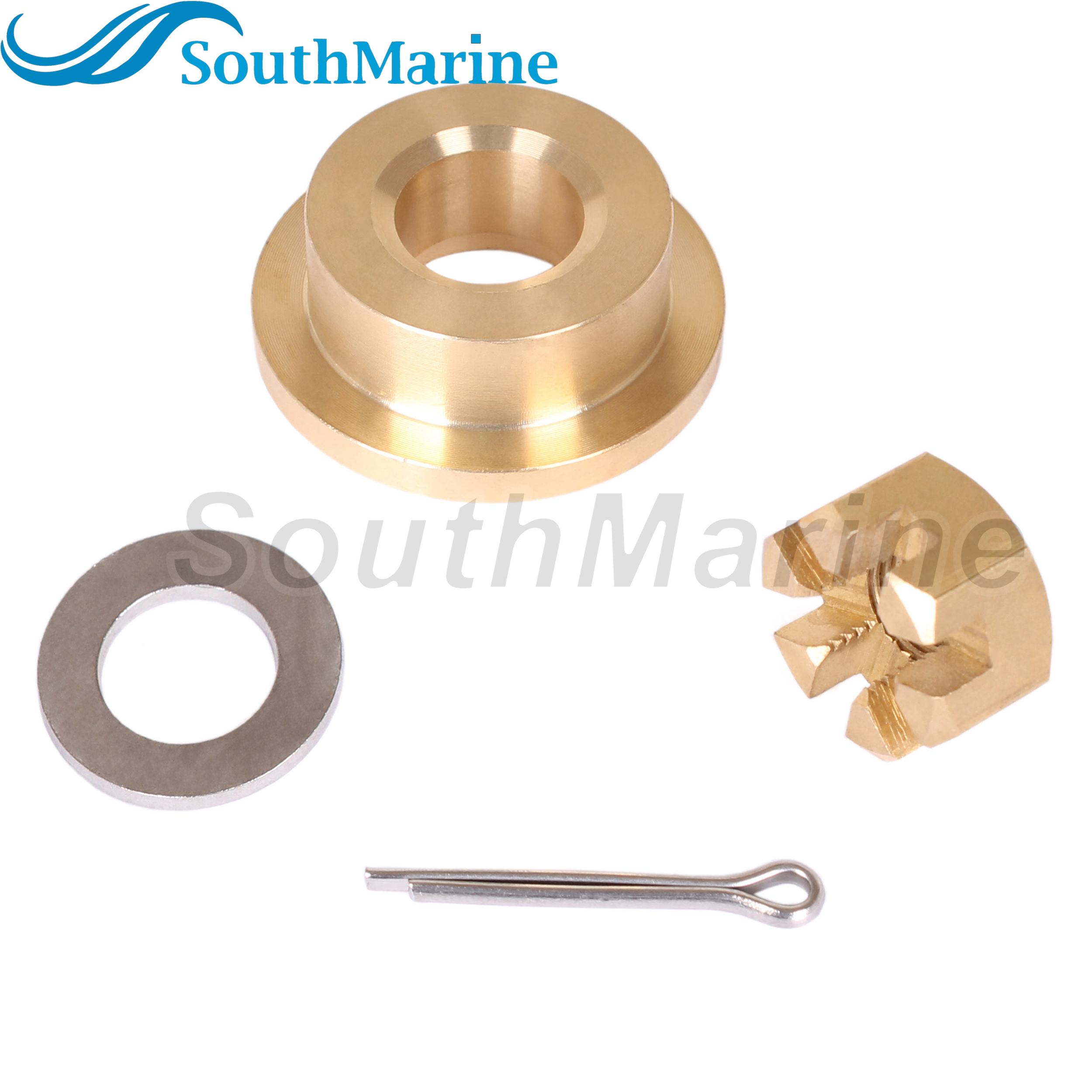 Outboard 90501-ZW9-000 Thrust Washer, 90301-ZV4-000 Nut, 90513-921-000 Spacer for Honda 8HP 9.9HP 15HP 20HP Propeller Hardware