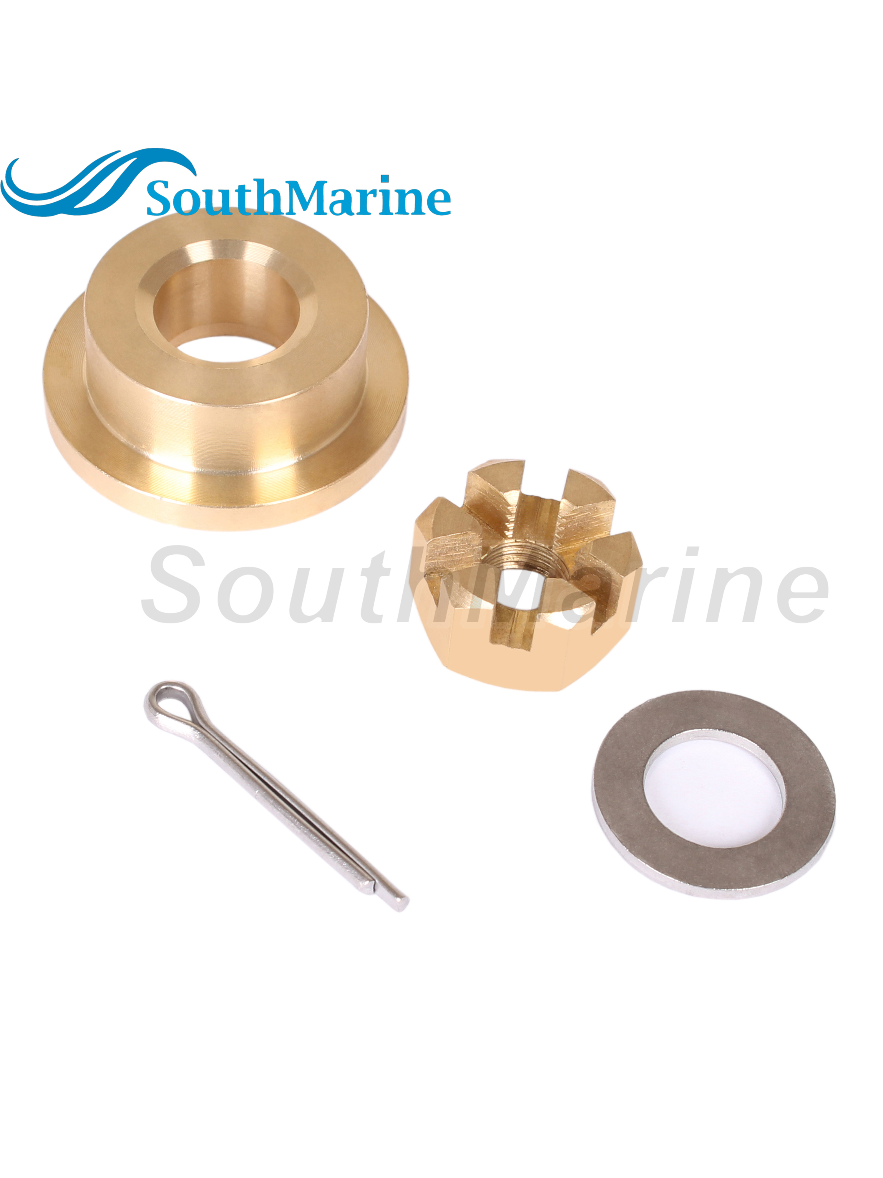 Outboard 90501-ZW9-000 Thrust Washer, 90301-ZV4-000 Nut, 90513-921-000 Spacer for Honda 8HP 9.9HP 15HP 20HP Propeller Hardware