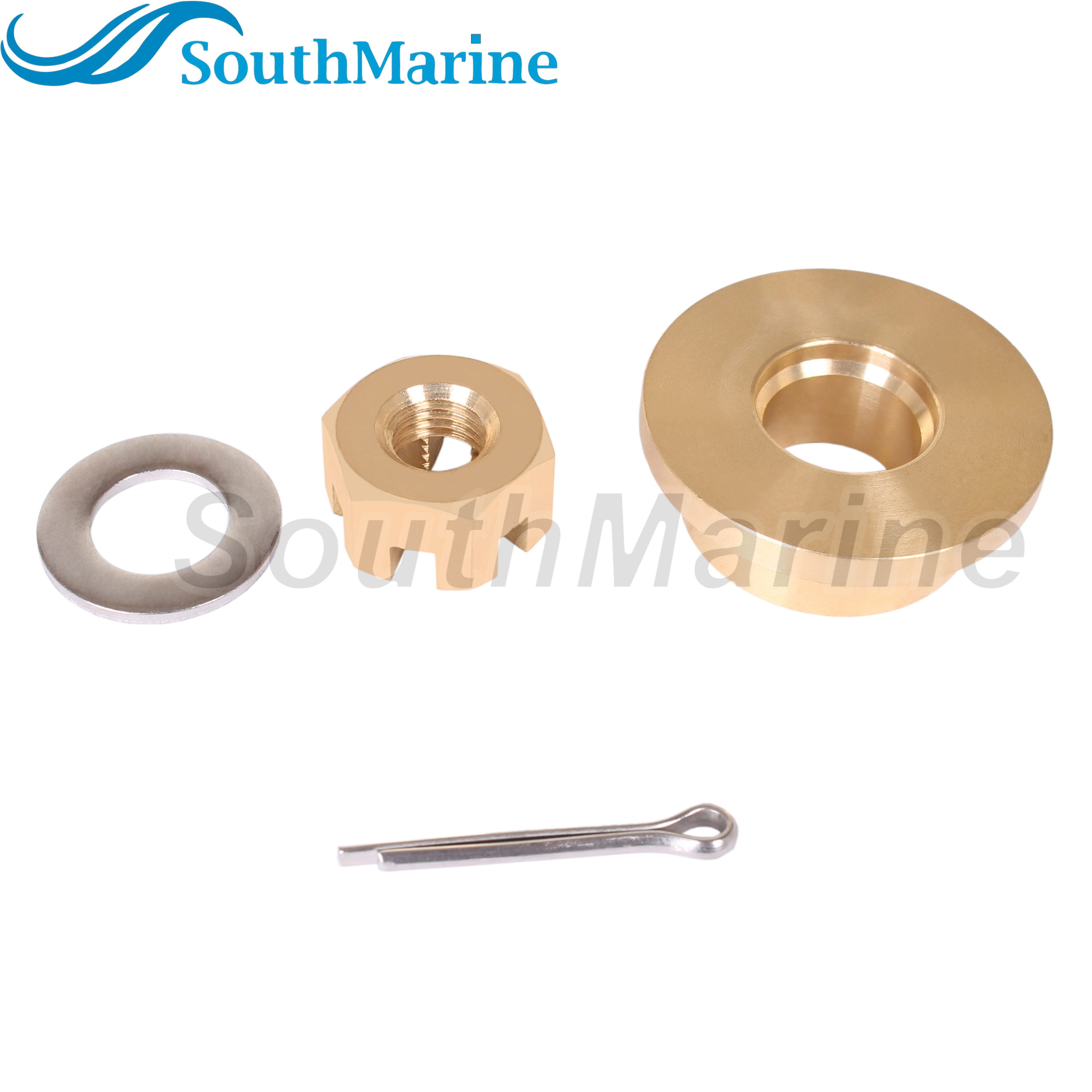 Outboard 90501-ZW9-000 Thrust Washer, 90301-ZV4-000 Nut, 90513-921-000 Spacer for Honda 8HP 9.9HP 15HP 20HP Propeller Hardware