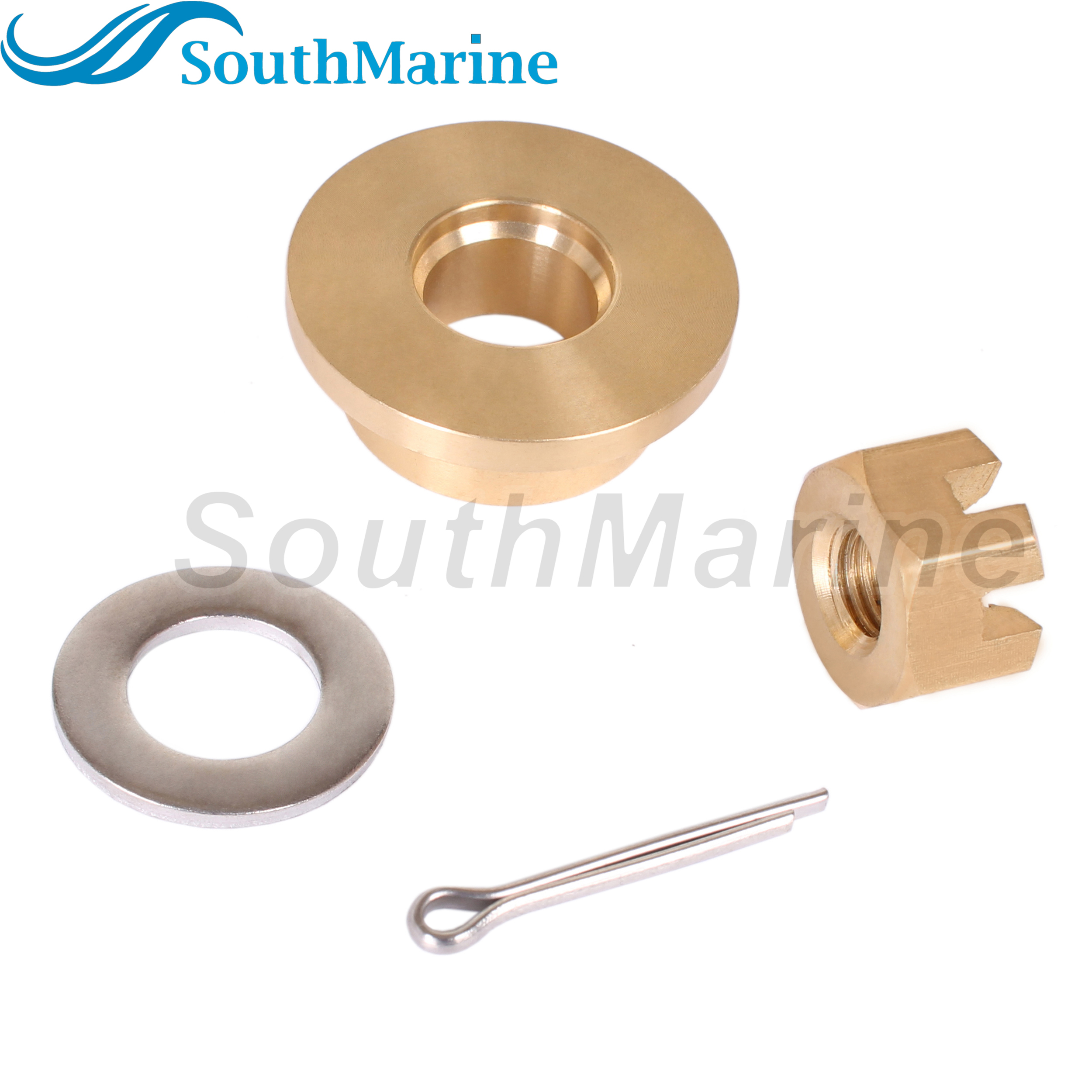 Outboard 90501-ZW9-000 Thrust Washer, 90301-ZV4-000 Nut, 90513-921-000 Spacer for Honda 8HP 9.9HP 15HP 20HP Propeller Hardware