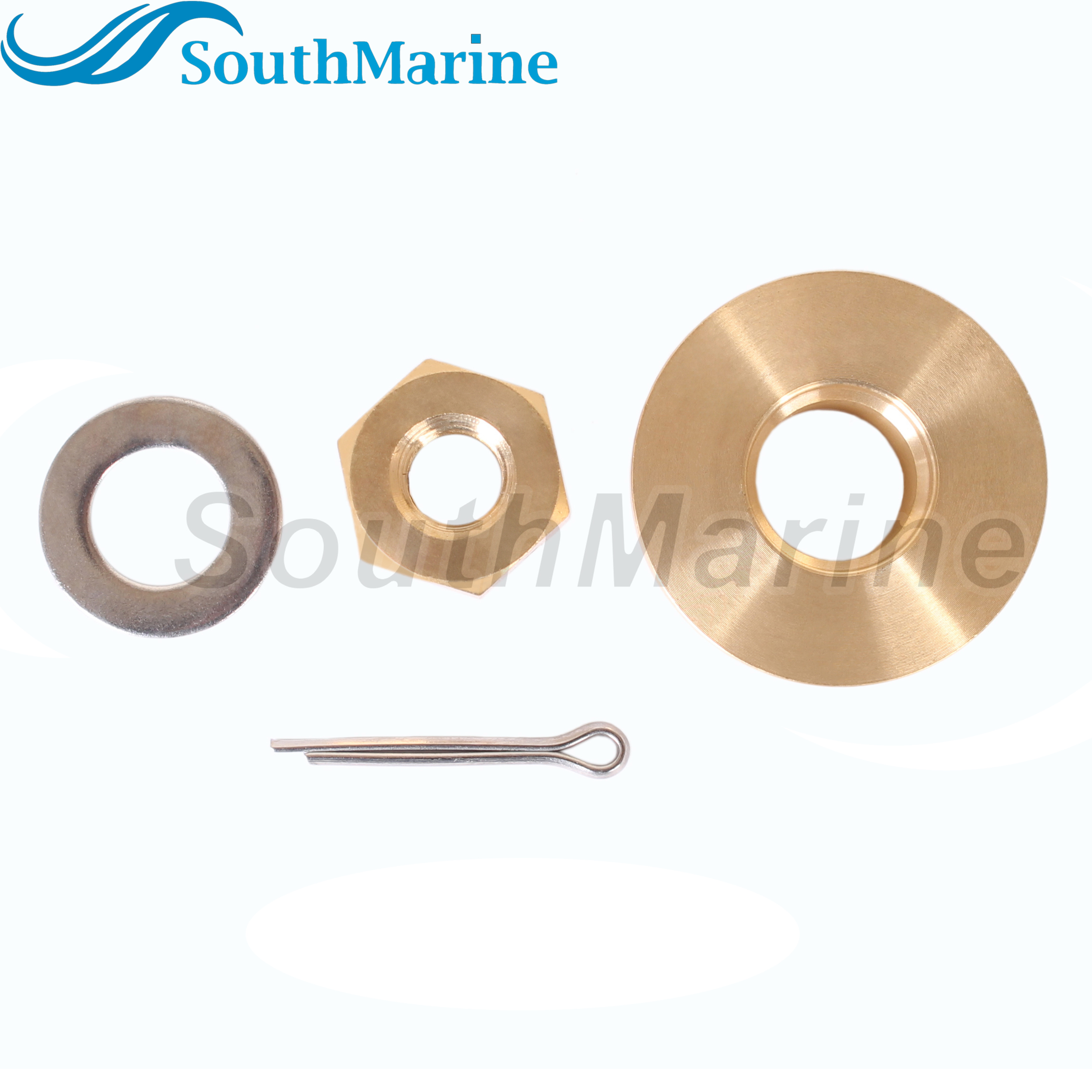 Outboard 90501-ZW9-000 Thrust Washer, 90301-ZV4-000 Nut, 90513-921-000 Spacer for Honda 8HP 9.9HP 15HP 20HP Propeller Hardware