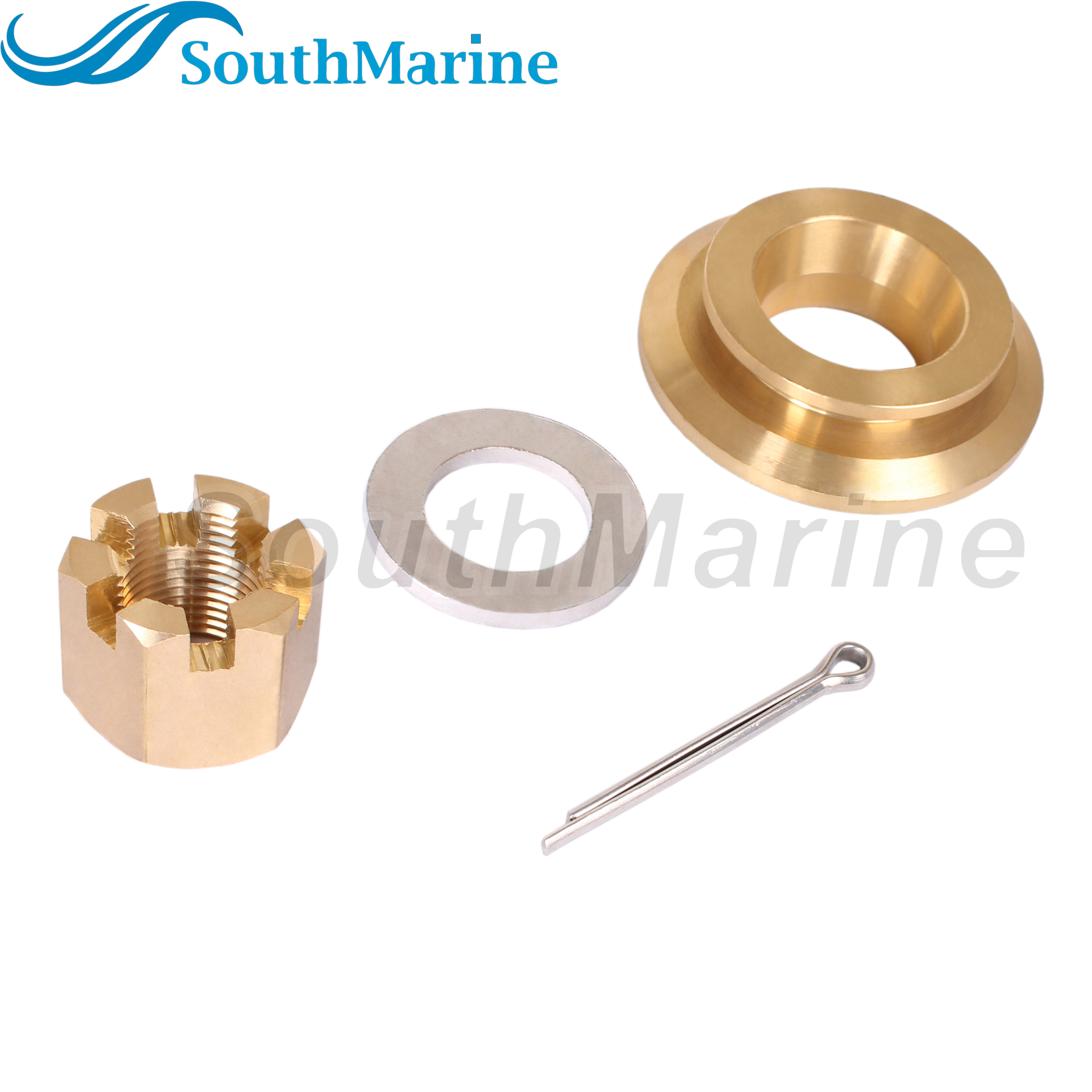 Outboard Motor 90506-ZW1-B00 90506-ZZ0-C00 Thrust Washer, 90301-ZW1-B00 Castle Nut for Honda 75HP-130HP Propeller Hardware Kit