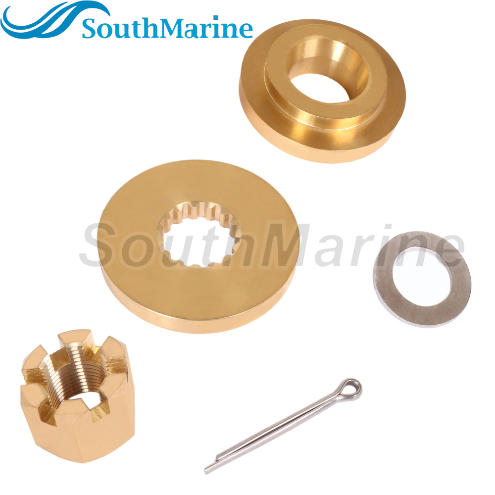 Outboard Motor 57632-87D31 Thrust Washer, 57633-87D30 09160-18028 Spacer 57630-92E00 18-3775 Prop Nut Kit for Suzuki 150HP-300HP