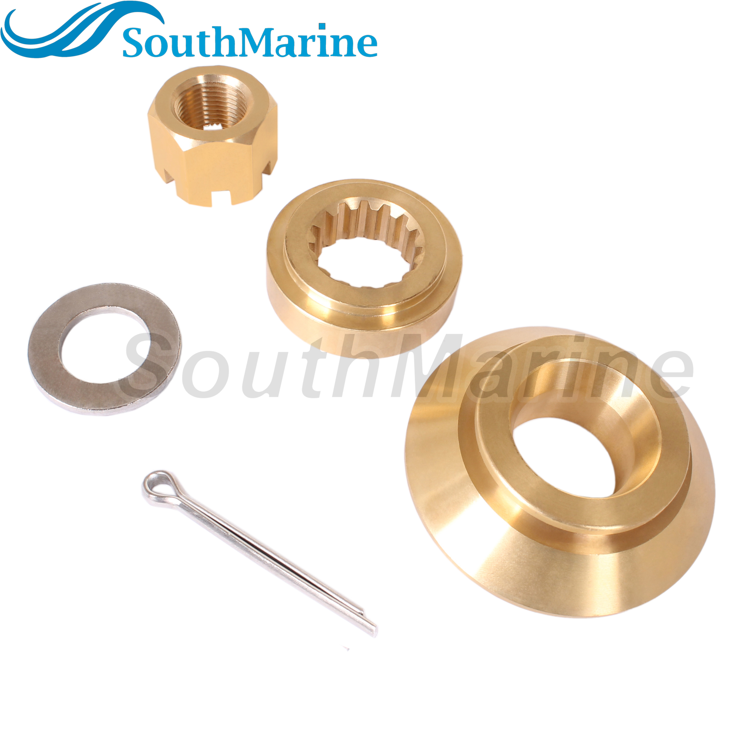 Outboard Motor 57632-93L11 Stopper Propeller Bush 57633-93L00 09160-18028 Spacer  57630-93L00 Prop Nut Kit for Suzuki 150-300HP
