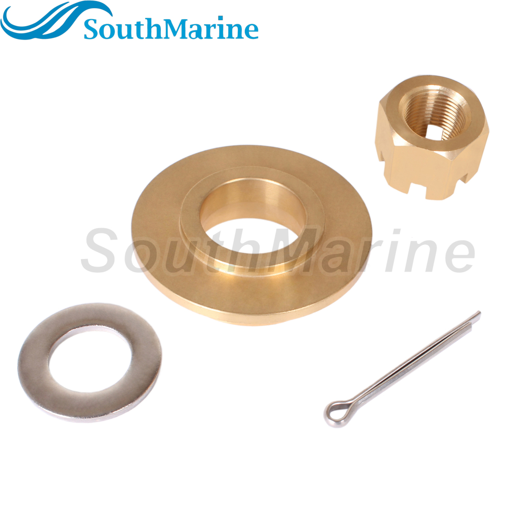 Outboard Motor 90506-ZW1-B00 90506-ZZ0-C00 Thrust Washer, 90301-ZW1-B00 Castle Nut for Honda 75HP-130HP Propeller Hardware Kit