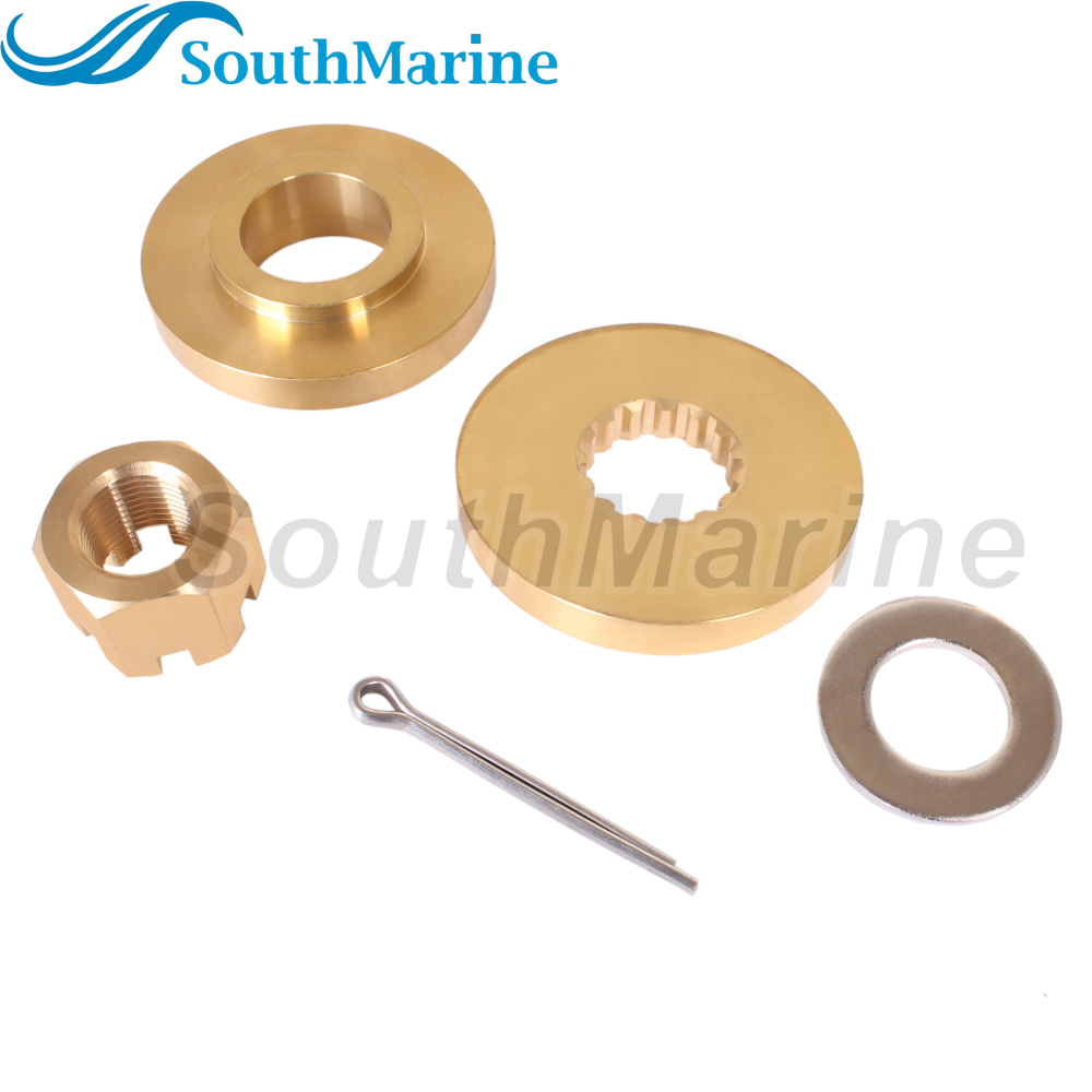 Outboard Motor 57632-87D31 Thrust Washer, 57633-87D30 09160-18028 Spacer 57630-92E00 18-3775 Prop Nut Kit for Suzuki 150HP-300HP