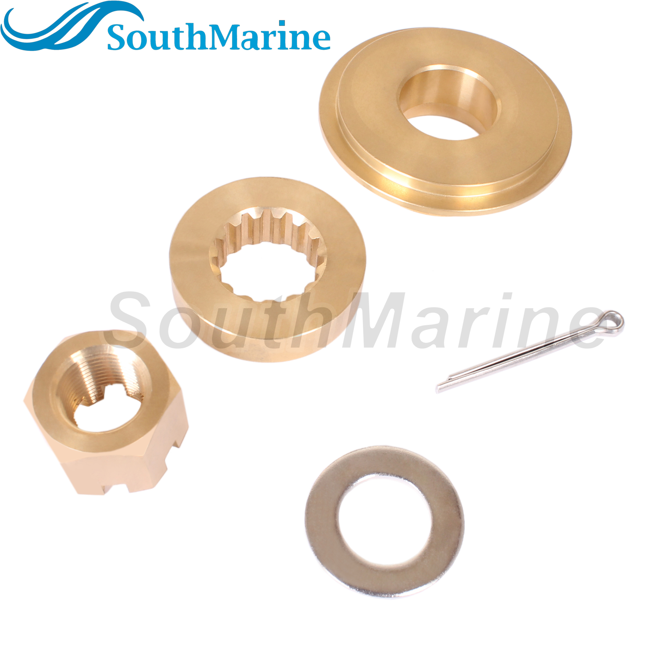 Outboard Motor 57632-93L11 Stopper Propeller Bush 57633-93L00 09160-18028 Spacer  57630-93L00 Prop Nut Kit for Suzuki 150-300HP