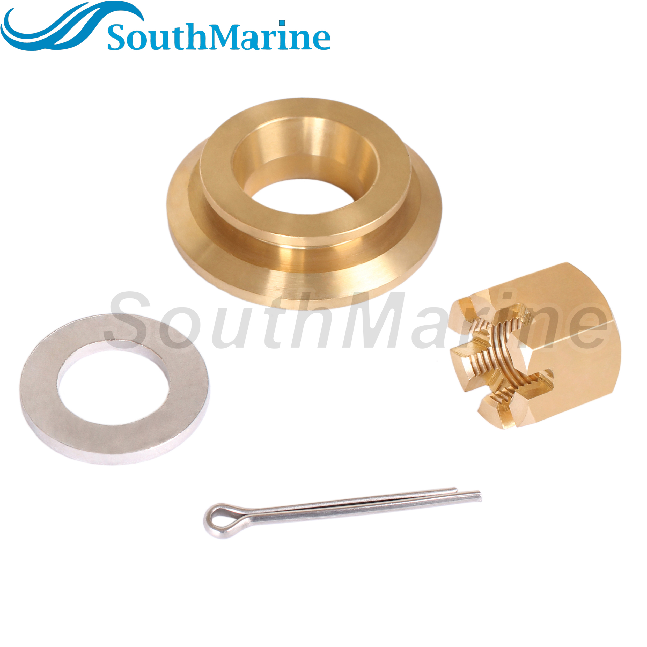 Outboard Motor 90506-ZW1-B00 90506-ZZ0-C00 Thrust Washer, 90301-ZW1-B00 Castle Nut for Honda 75HP-130HP Propeller Hardware Kit