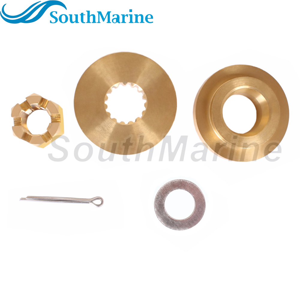 Outboard Motor 57632-87D31 Thrust Washer, 57633-87D30 09160-18028 Spacer 57630-92E00 18-3775 Prop Nut Kit for Suzuki 150HP-300HP