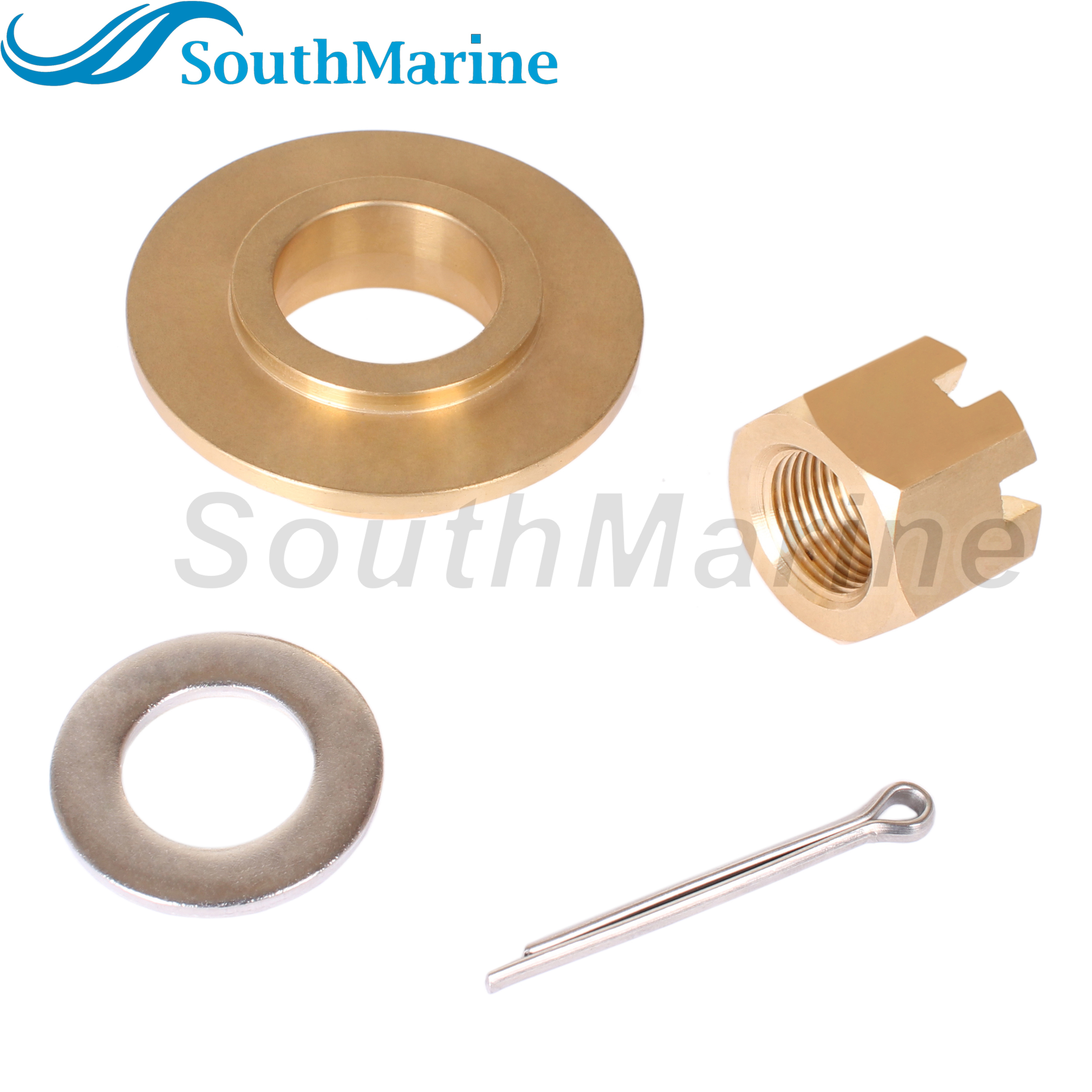Outboard Motor 90506-ZW1-B00 90506-ZZ0-C00 Thrust Washer, 90301-ZW1-B00 Castle Nut for Honda 75HP-130HP Propeller Hardware Kit