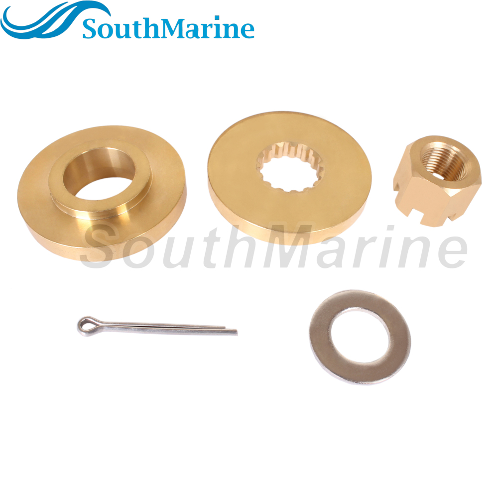 Outboard Motor 57632-87D31 Thrust Washer, 57633-87D30 09160-18028 Spacer 57630-92E00 18-3775 Prop Nut Kit for Suzuki 150HP-300HP