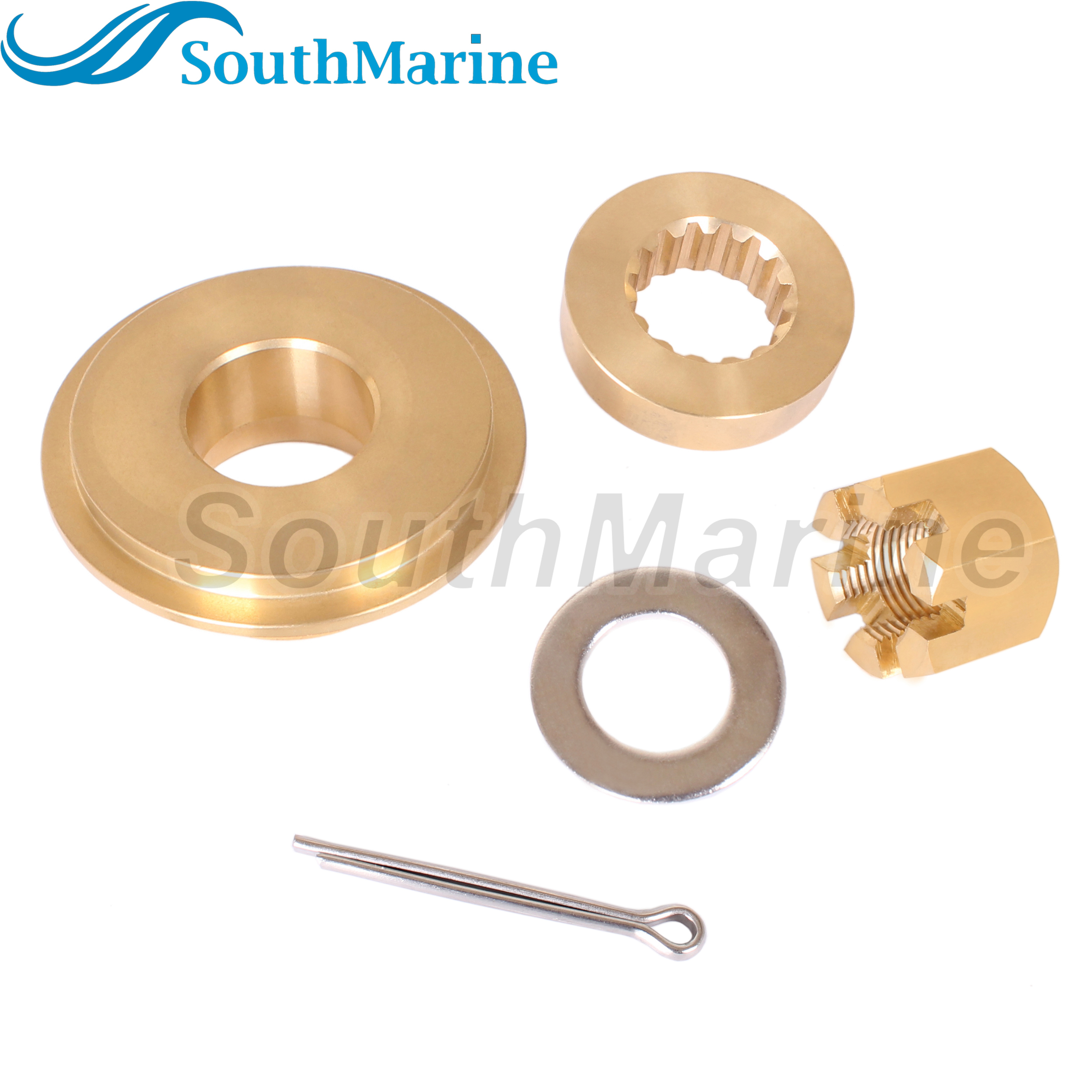 Outboard Motor 57632-93L11 Stopper Propeller Bush 57633-93L00 09160-18028 Spacer  57630-93L00 Prop Nut Kit for Suzuki 150-300HP