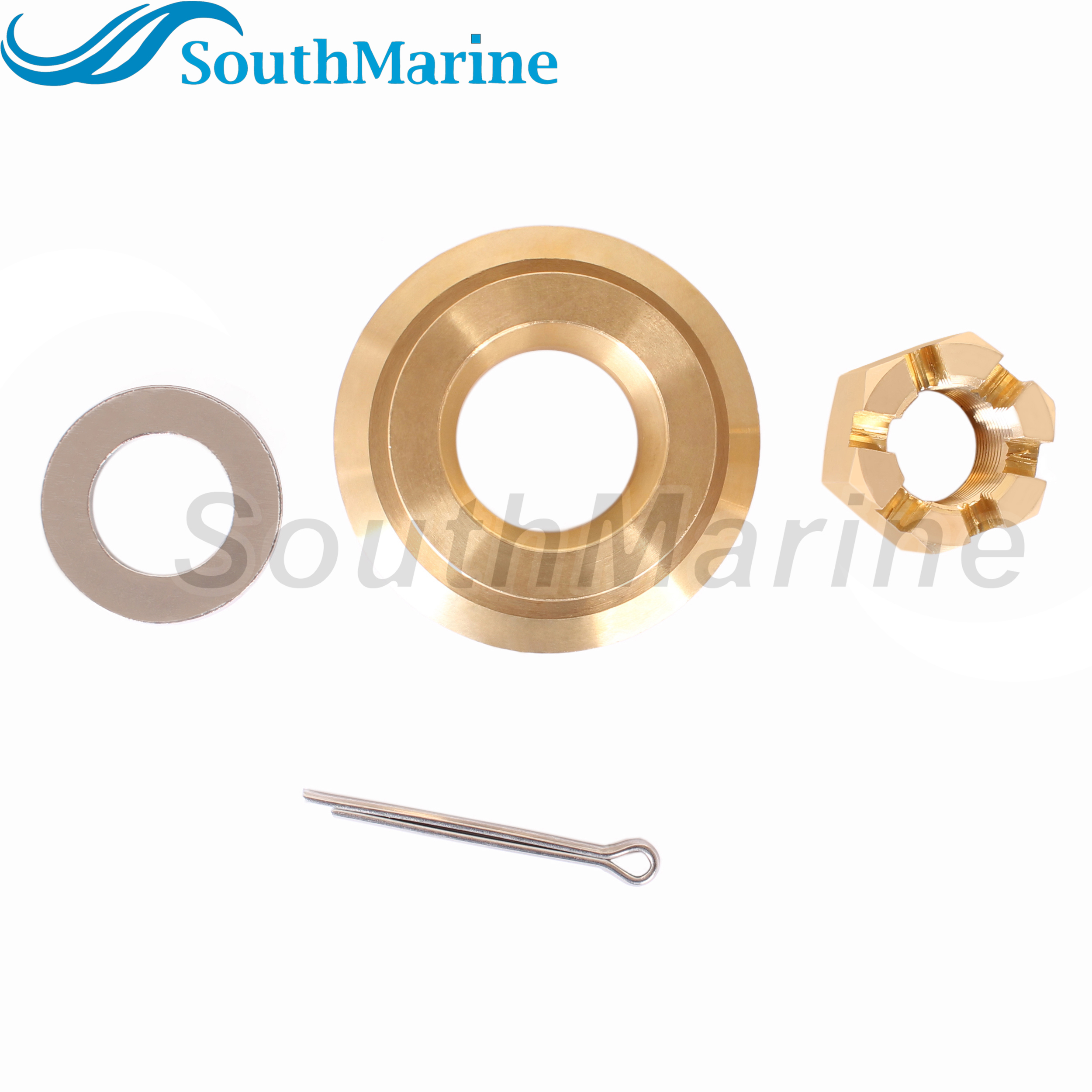 Outboard Motor 90506-ZW1-B00 90506-ZZ0-C00 Thrust Washer, 90301-ZW1-B00 Castle Nut for Honda 75HP-130HP Propeller Hardware Kit