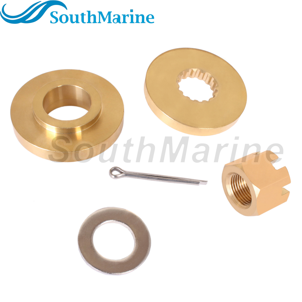 Outboard Motor 57632-87D31 Thrust Washer, 57633-87D30 09160-18028 Spacer 57630-92E00 18-3775 Prop Nut Kit for Suzuki 150HP-300HP