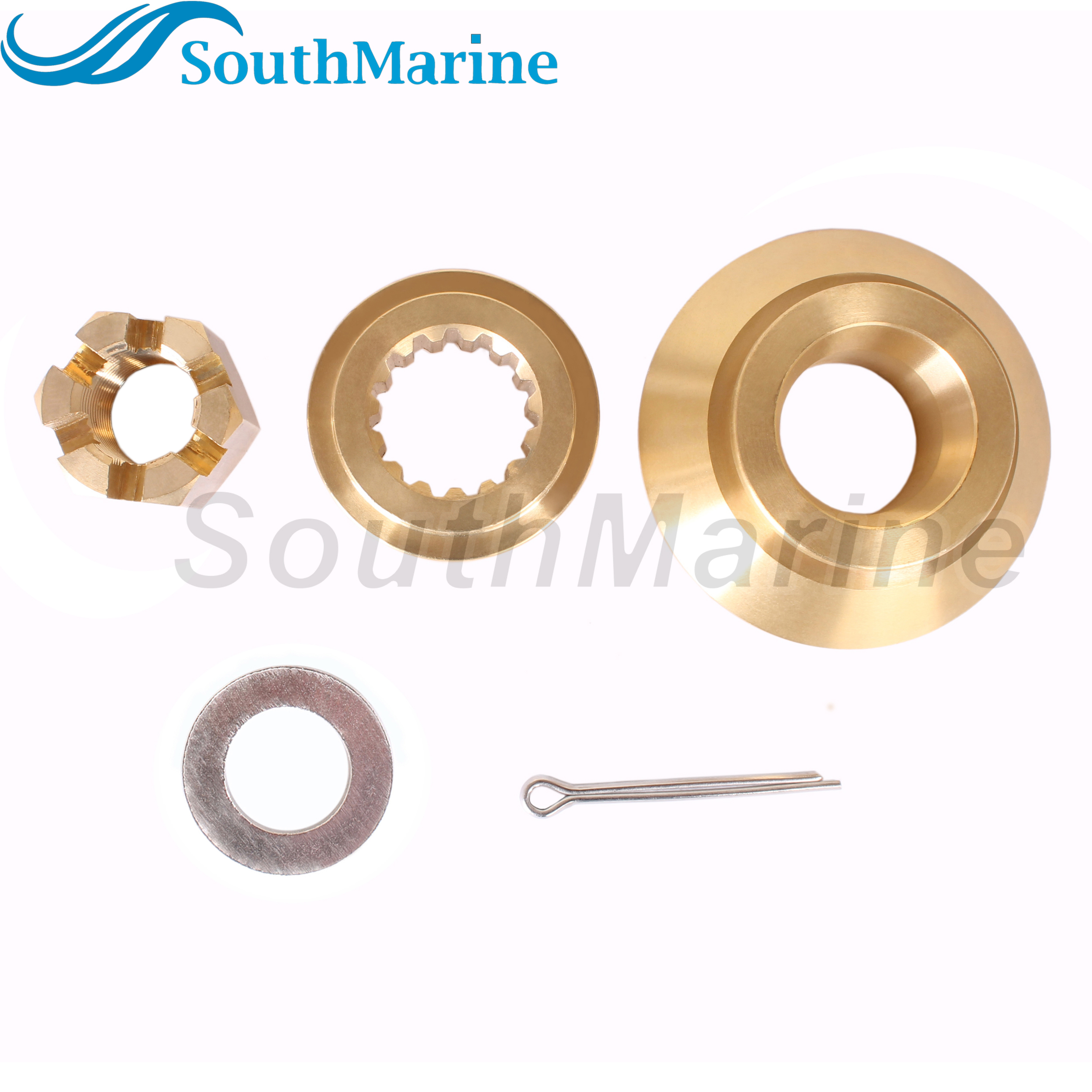 Outboard Motor 57632-93L11 Stopper Propeller Bush 57633-93L00 09160-18028 Spacer  57630-93L00 Prop Nut Kit for Suzuki 150-300HP
