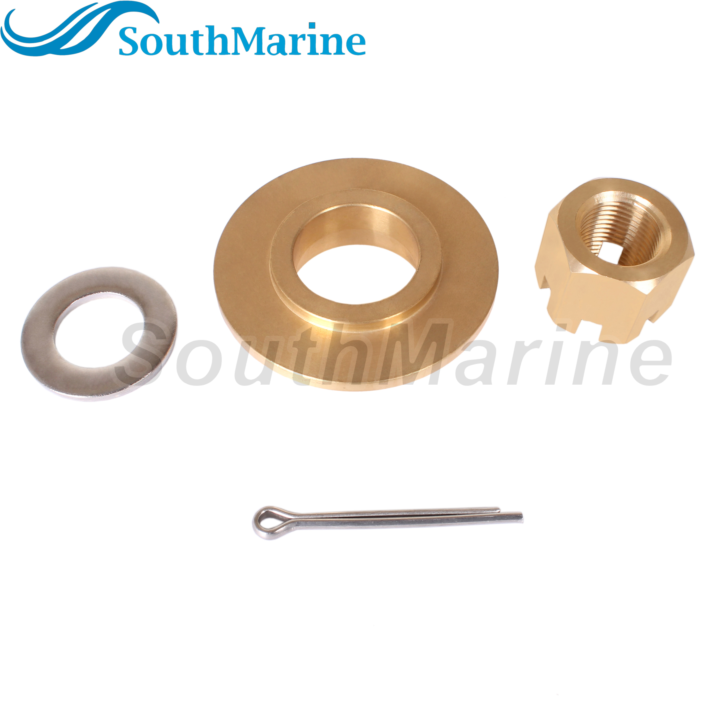 Outboard Motor 90506-ZW1-B00 90506-ZZ0-C00 Thrust Washer, 90301-ZW1-B00 Castle Nut for Honda 75HP-130HP Propeller Hardware Kit
