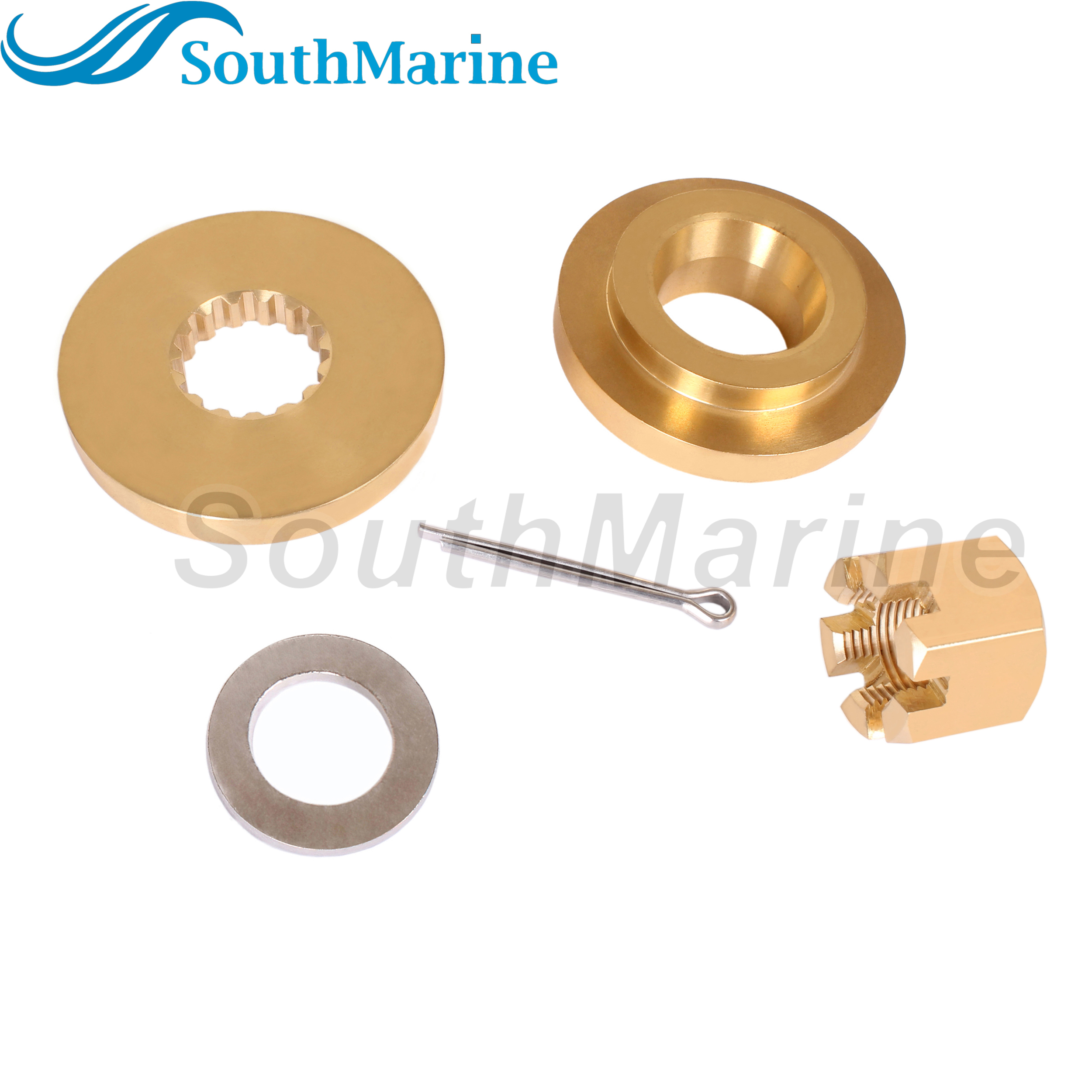 Outboard Motor 57632-87D31 Thrust Washer, 57633-87D30 09160-18028 Spacer 57630-92E00 18-3775 Prop Nut Kit for Suzuki 150HP-300HP