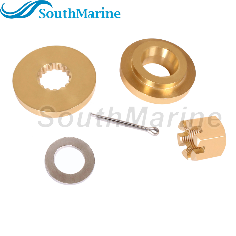 Outboard Motor 57632-87D31 Thrust Washer, 57633-87D30 09160-18028 Spacer 57630-92E00 18-3775 Prop Nut Kit for Suzuki 150HP-300HP