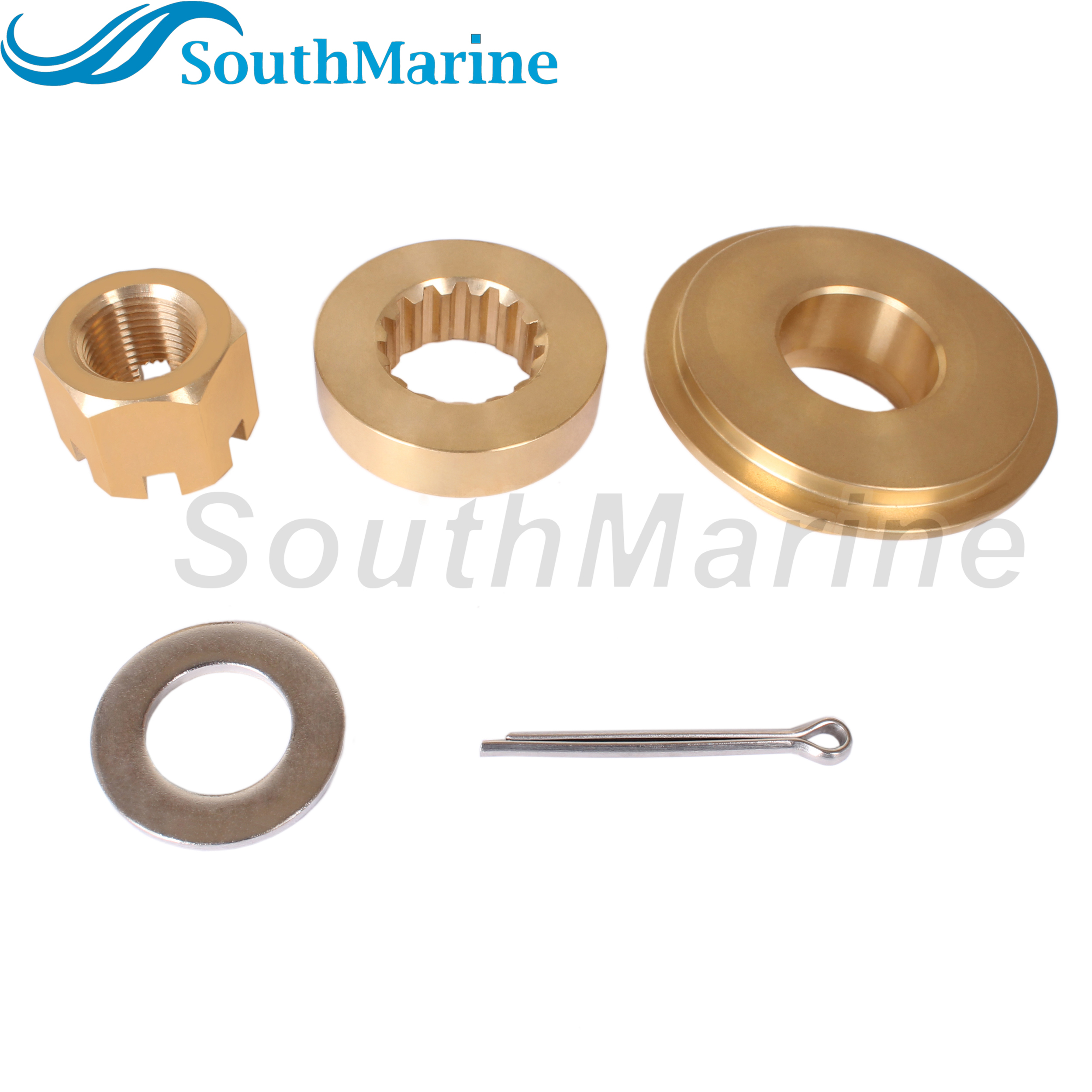 Outboard Motor 57632-93L11 Stopper Propeller Bush 57633-93L00 09160-18028 Spacer  57630-93L00 Prop Nut Kit for Suzuki 150-300HP