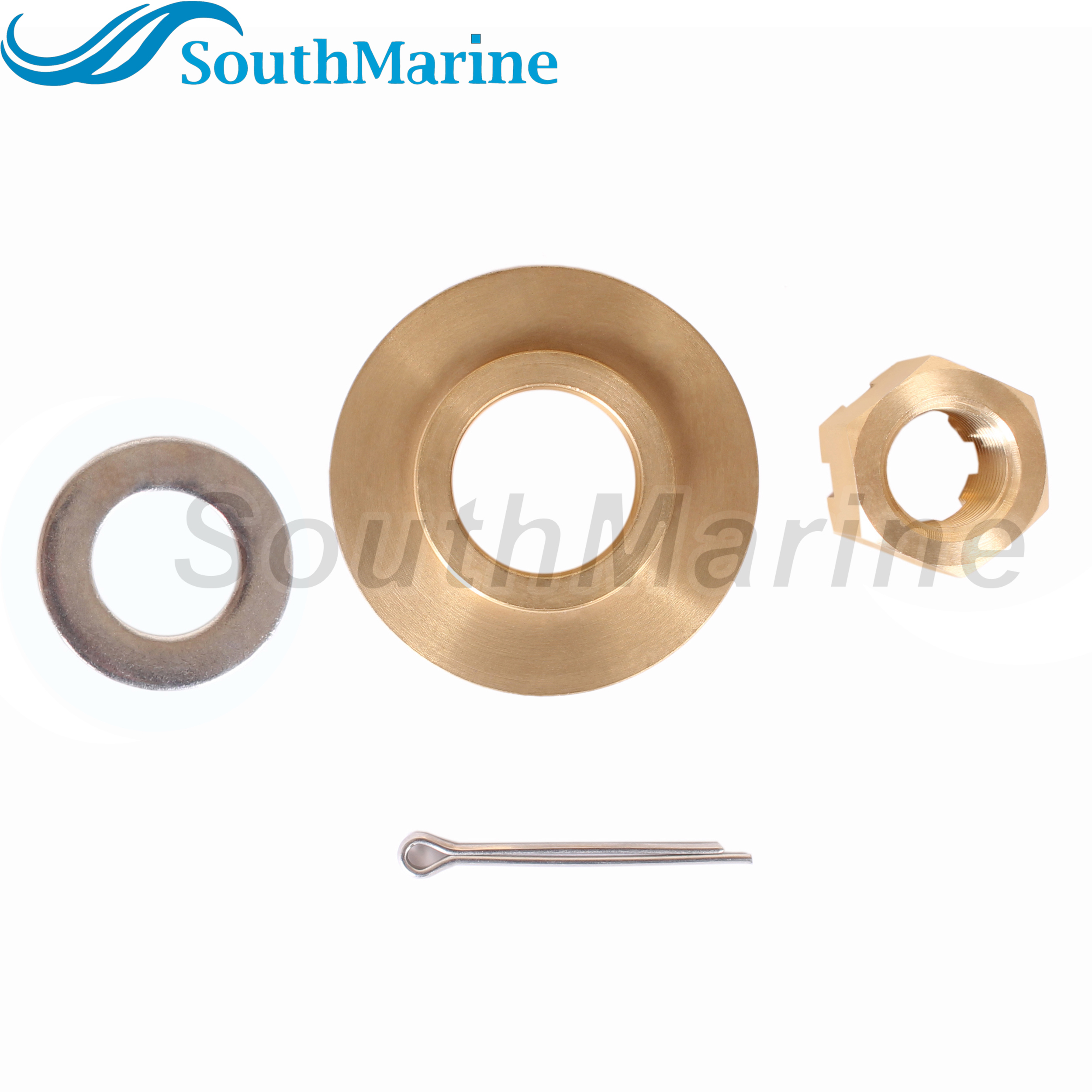 Outboard Motor 90506-ZW1-B00 90506-ZZ0-C00 Thrust Washer, 90301-ZW1-B00 Castle Nut for Honda 75HP-130HP Propeller Hardware Kit
