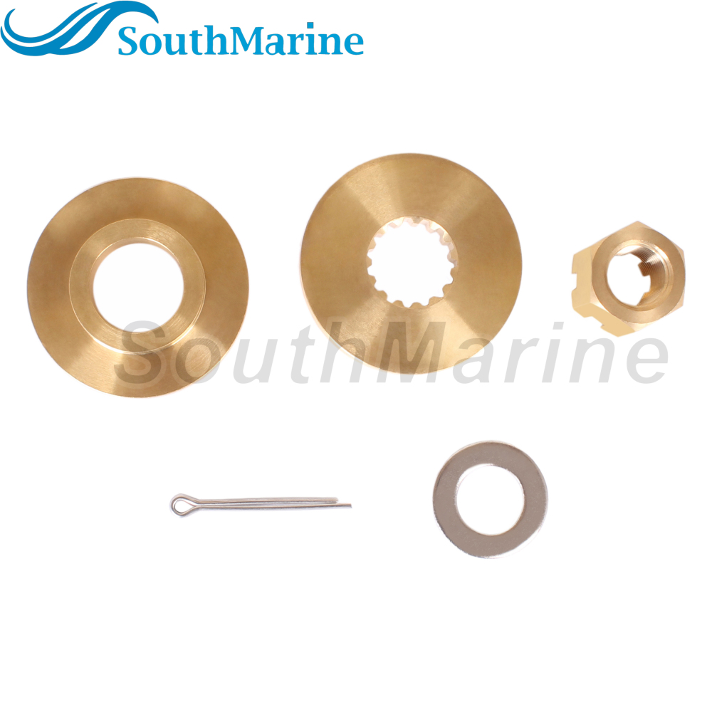Outboard Motor 57632-87D31 Thrust Washer, 57633-87D30 09160-18028 Spacer 57630-92E00 18-3775 Prop Nut Kit for Suzuki 150HP-300HP