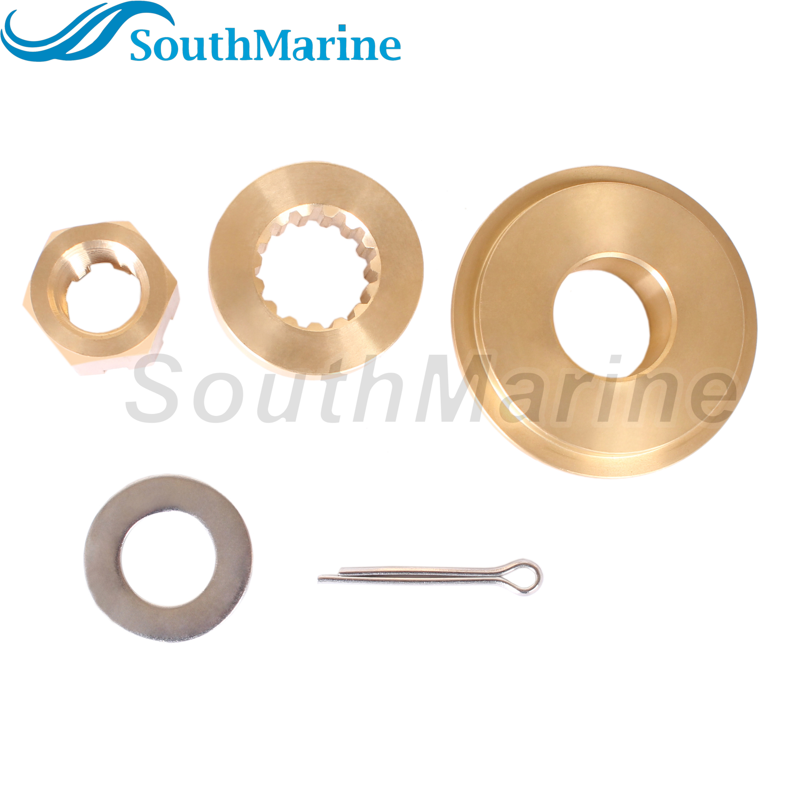 Outboard Motor 57632-93L11 Stopper Propeller Bush 57633-93L00 09160-18028 Spacer  57630-93L00 Prop Nut Kit for Suzuki 150-300HP