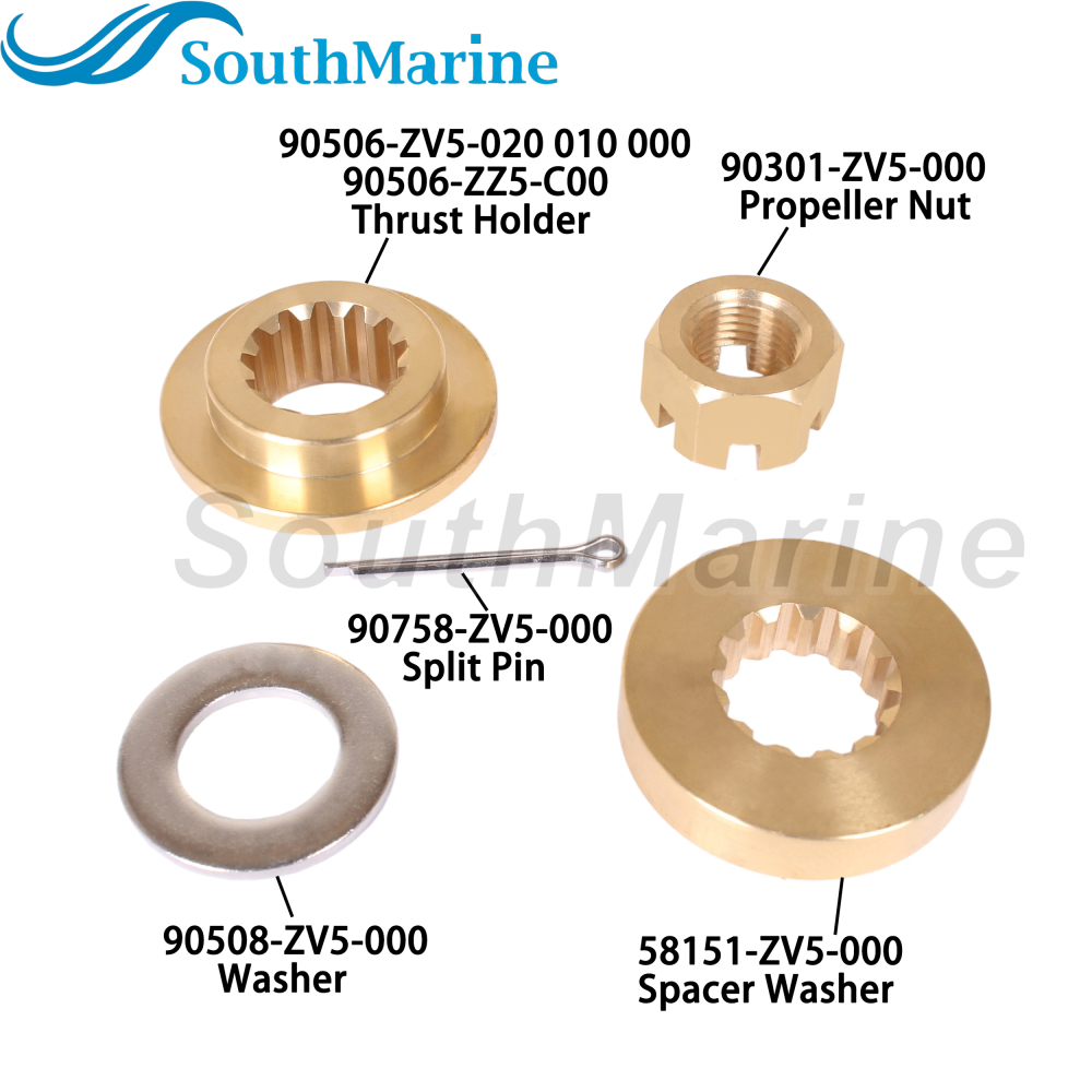 Outboard Motor 90506-ZZ5-C00 90506-ZV5-020 010 Thrust Holder, 58151-ZV5-000 Spacer for Honda 40HP 50HP 60HP Propeller Hardware