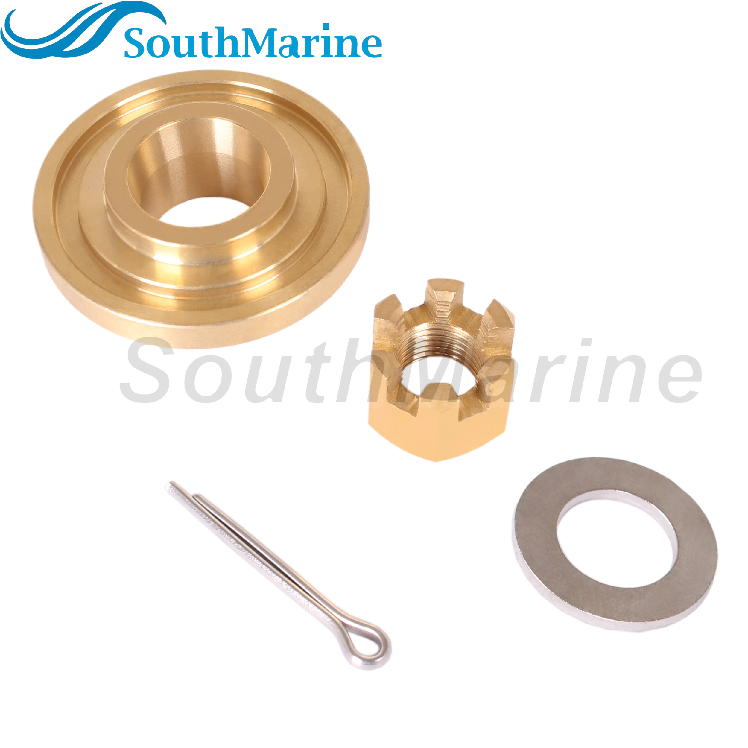 Outboard Motor 57632-93902 93901 93900 57633-94J00 Stopper Propeller Thrust Washer, 09141-12005 Prop Nut Kit for Suzuki 8HP-20HP