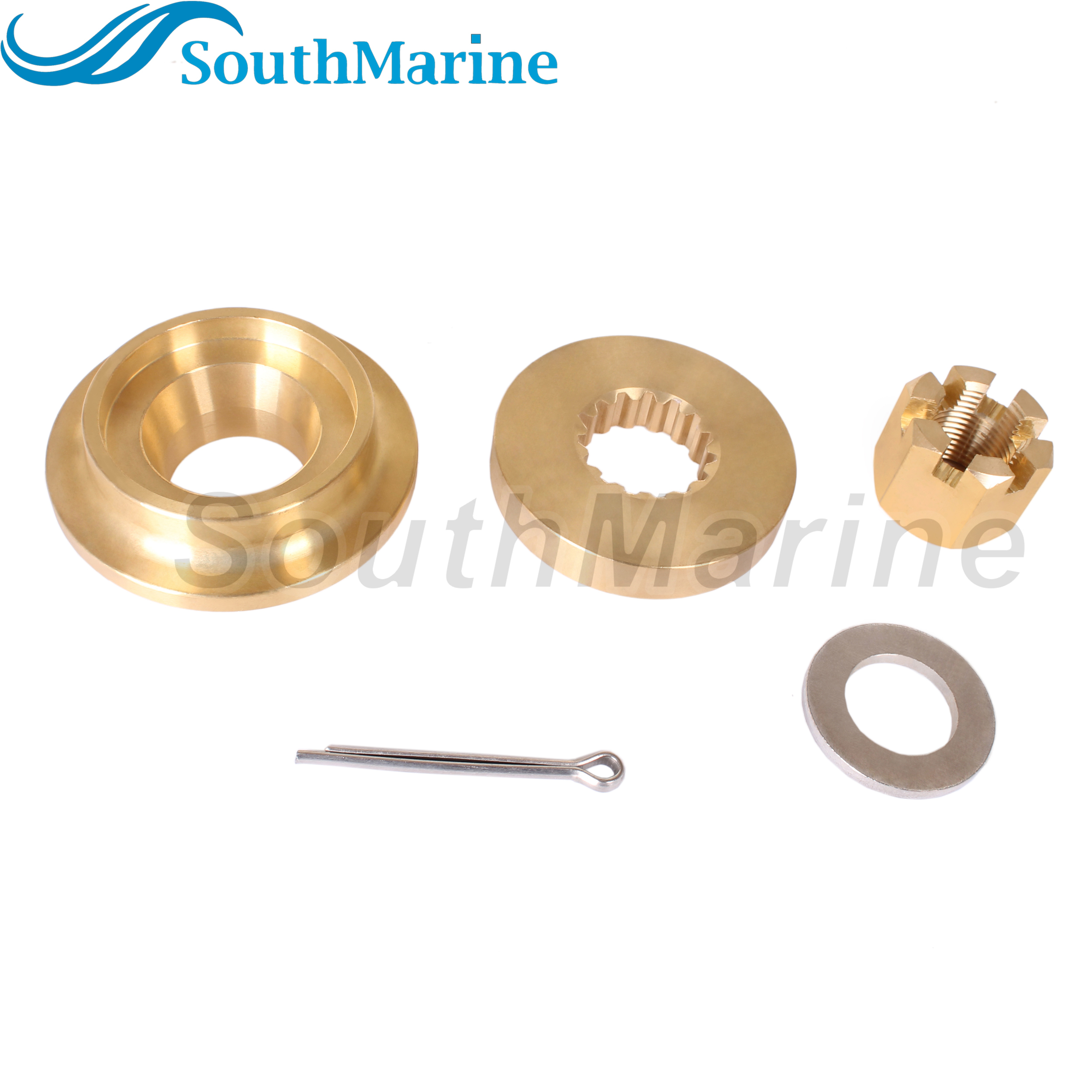 Outboard Motor 57635-92J01 Stopper Propeller Bush / Thrust Washer, 57633-90J02 Spacer, 09141-18005 Nut Kit for Suzuki 90HP-140HP