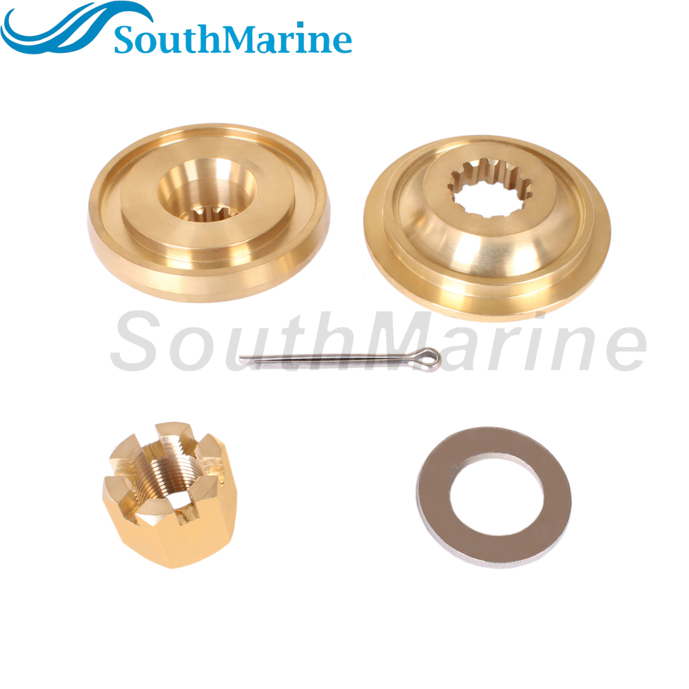 Outboard Motor 57635-95510 Stopper Propeller Bush / Thrust Washer, 57633-94500 Spacer, 09141-18005 Nut Kit for Suzuki 60HP-140HP