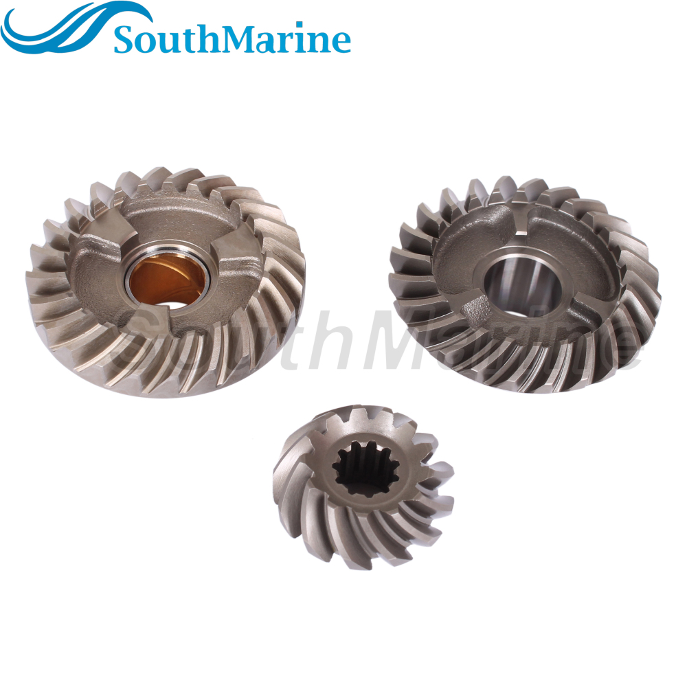 Boat Engine 350-64020-0 Pinion & 350-64010-0 Forward & 350-64030-0 Reverse Bevel Gear Set for Tohatsu Nissan 9.9HP 15HP 18HP