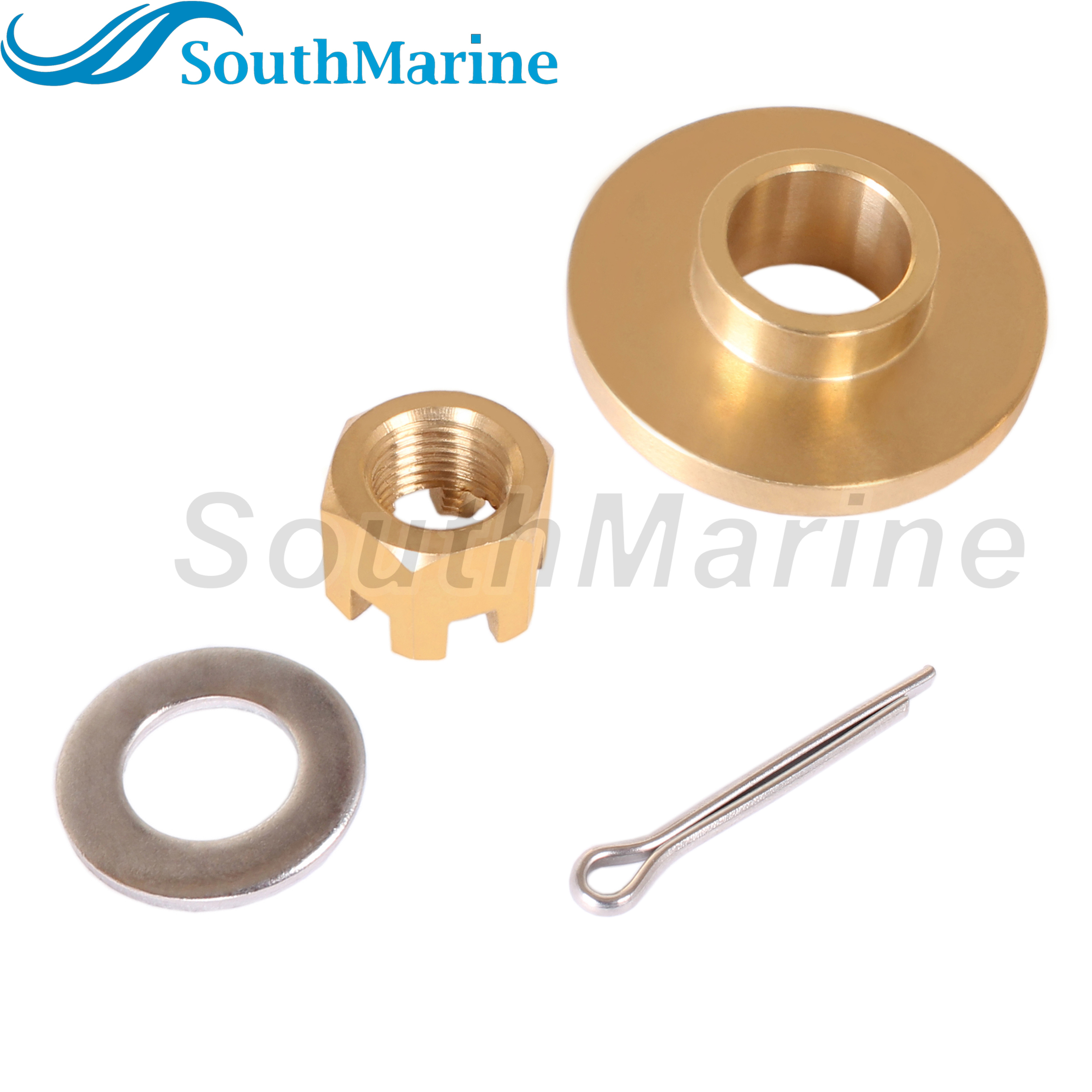 Outboard Motor 57632-93902 93901 93900 57633-94J00 Stopper Propeller Thrust Washer, 09141-12005 Prop Nut Kit for Suzuki 8HP-20HP