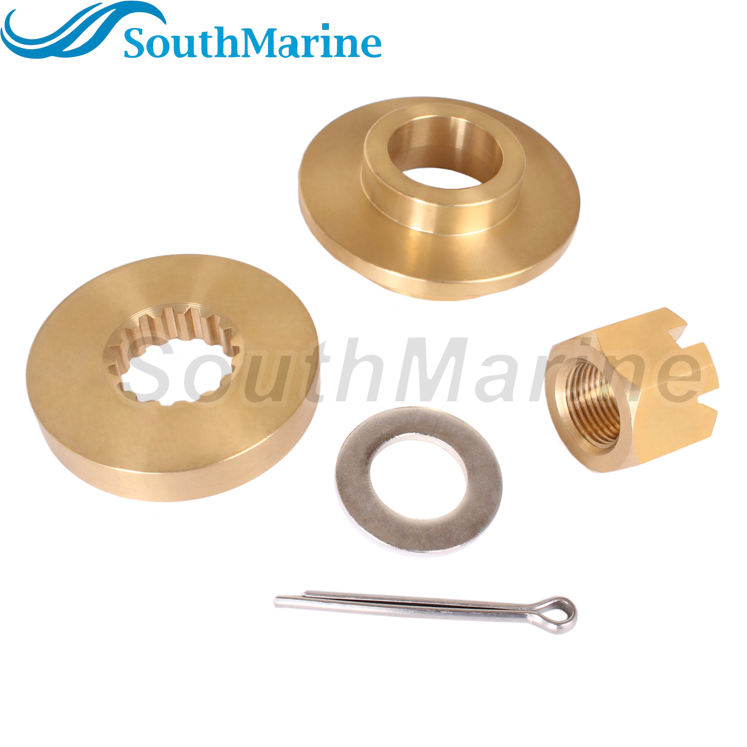 Outboard Motor 57635-92J01 Stopper Propeller Bush / Thrust Washer, 57633-90J02 Spacer, 09141-18005 Nut Kit for Suzuki 90HP-140HP