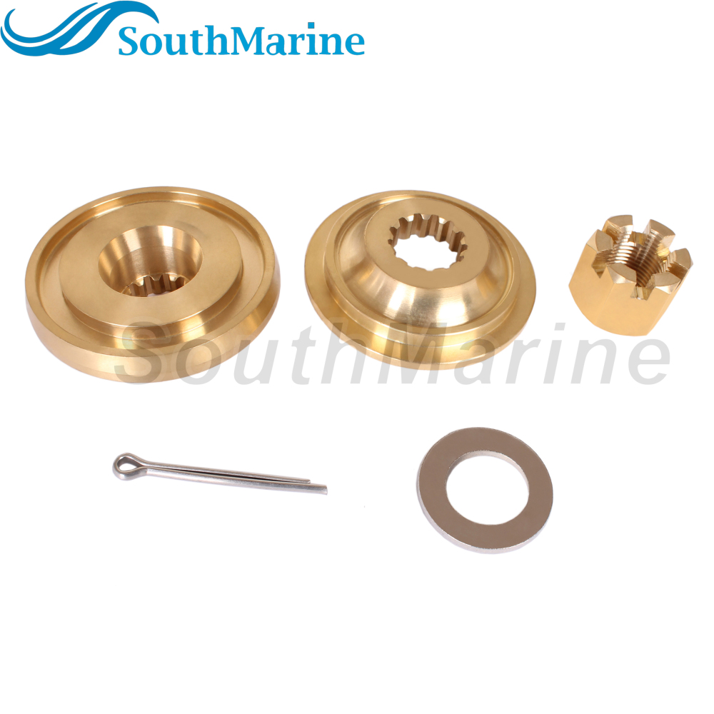 Outboard Motor 57635-95510 Stopper Propeller Bush / Thrust Washer, 57633-94500 Spacer, 09141-18005 Nut Kit for Suzuki 60HP-140HP